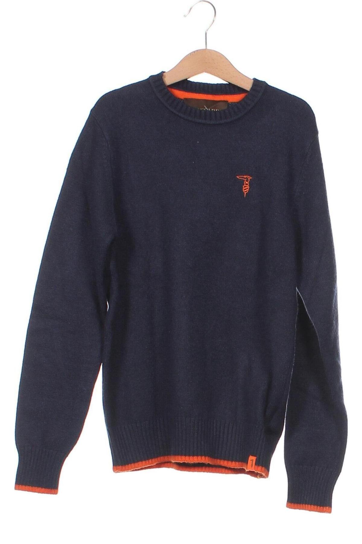 Детски пуловер Trussardi, Размер 11-12y/ 152-158 см, Цвят Син, Цена 144,00 лв.