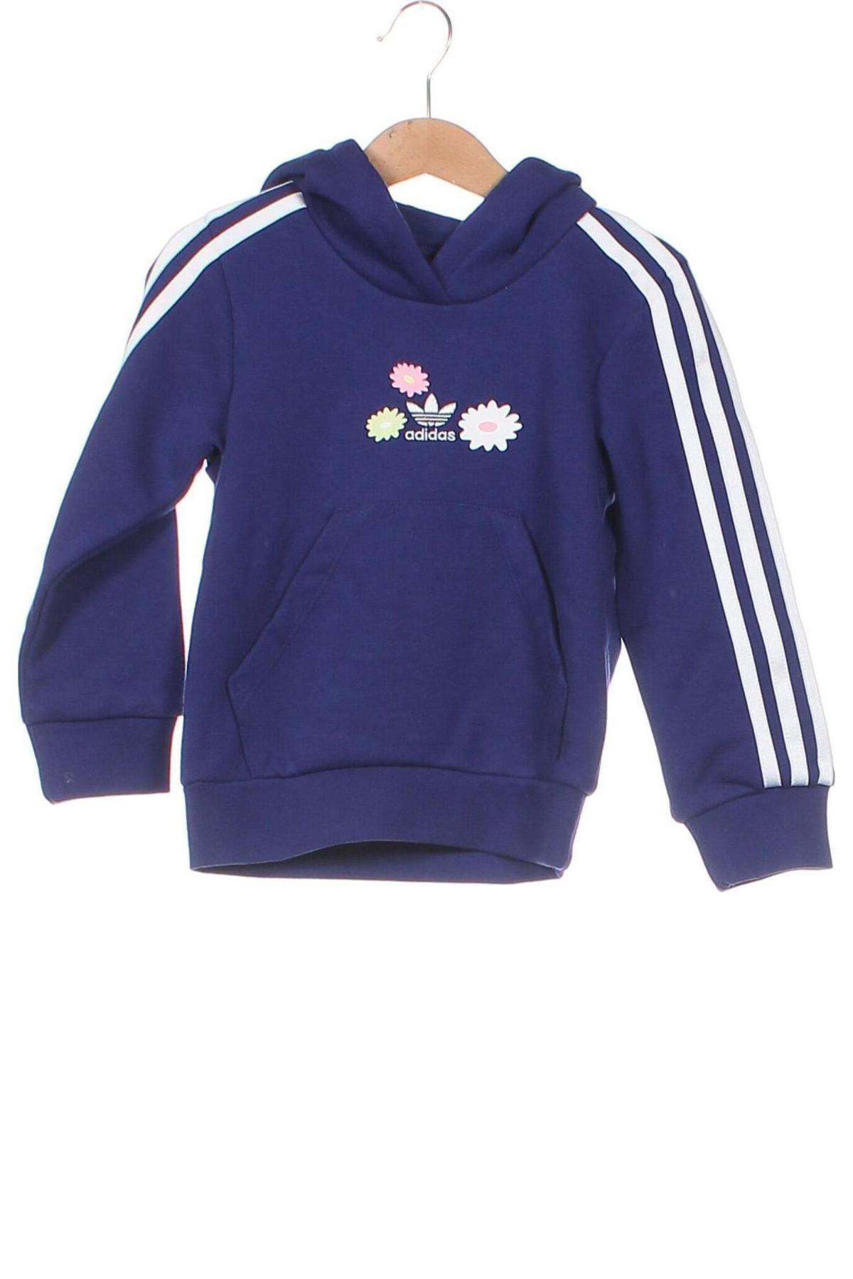 Gyerek sweatshirt Adidas Originals, Méret 4-5y / 110-116 cm, Szín Kék, Ár 6 469 Ft