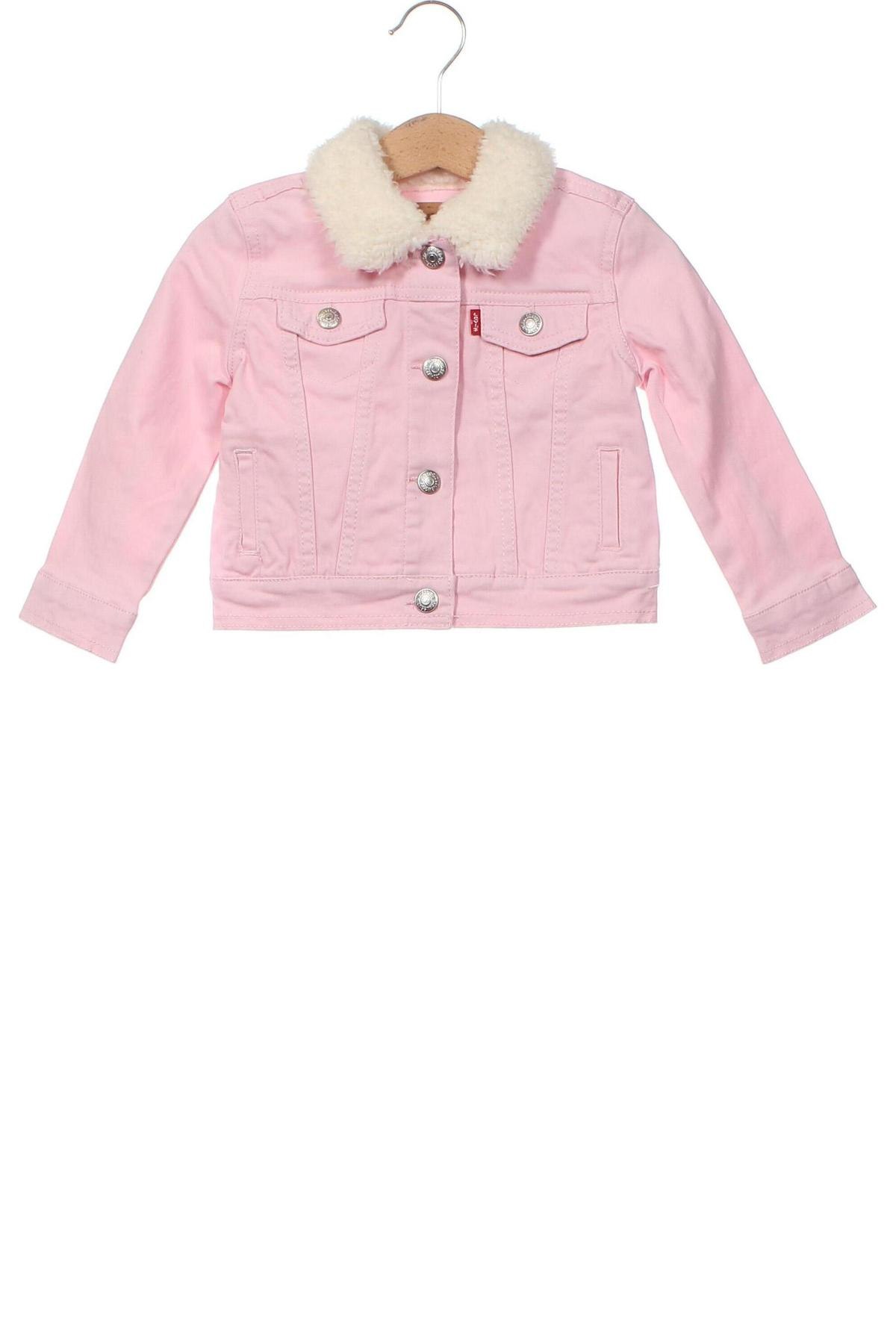 Detská džínsová bunda  Levi's, Veľkosť 12-18m/ 80-86 cm, Farba Ružová, Cena  43,78 €