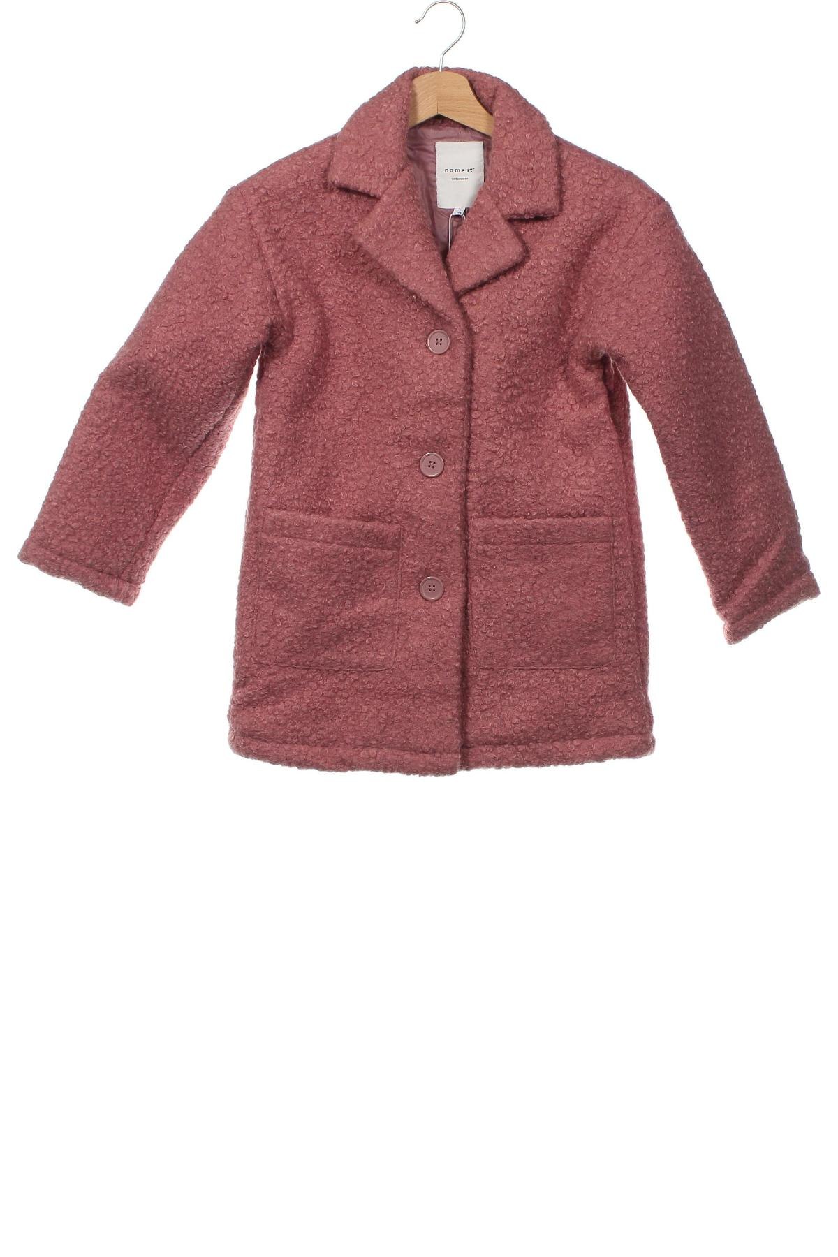Детско палто Name It, Размер 8-9y/ 134-140 см, Цвят Розов, Цена 80,19 лв.