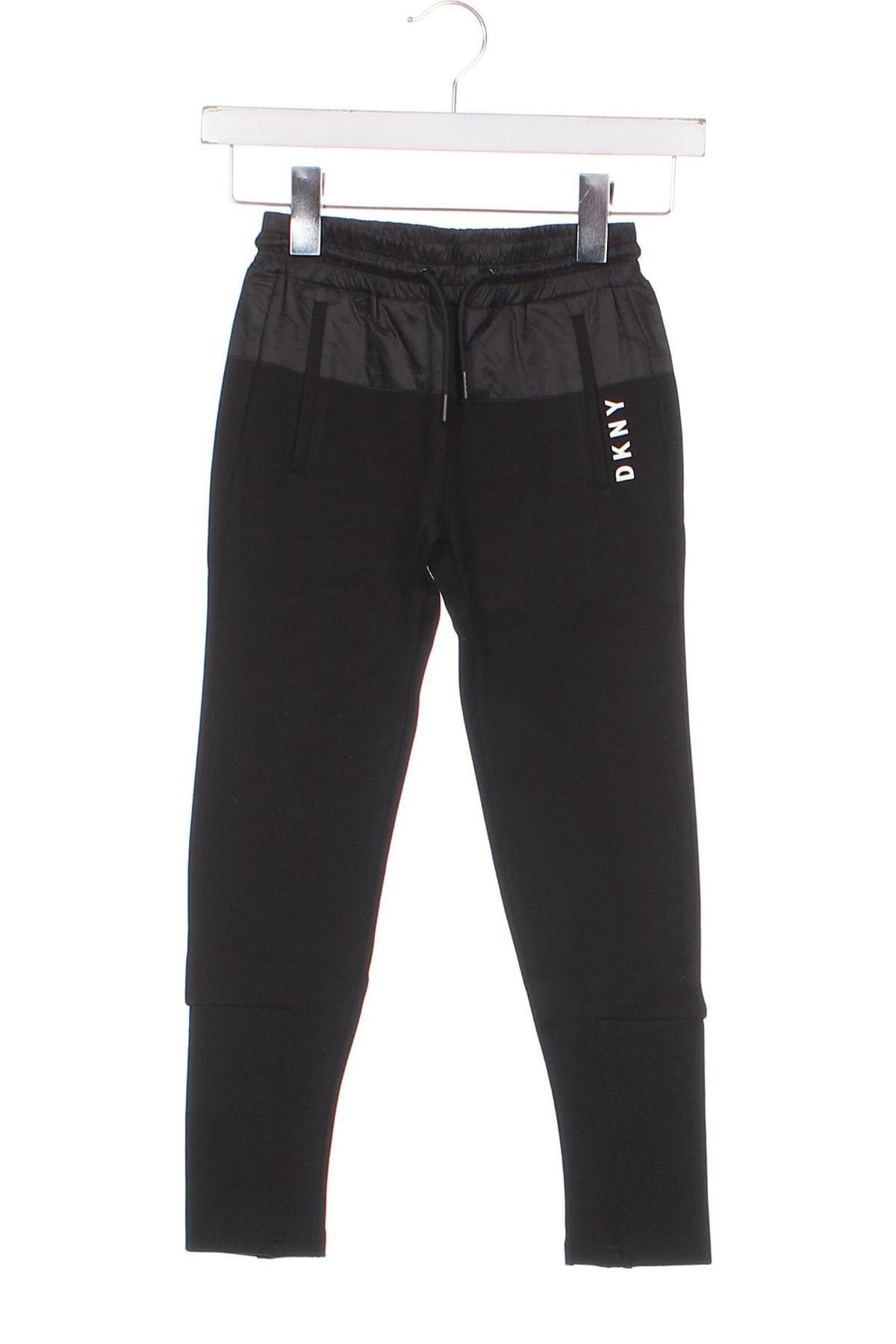 Pantaloni de trening, pentru copii DKNY, Mărime 7-8y/ 128-134 cm, Culoare Negru, Preț 225,48 Lei