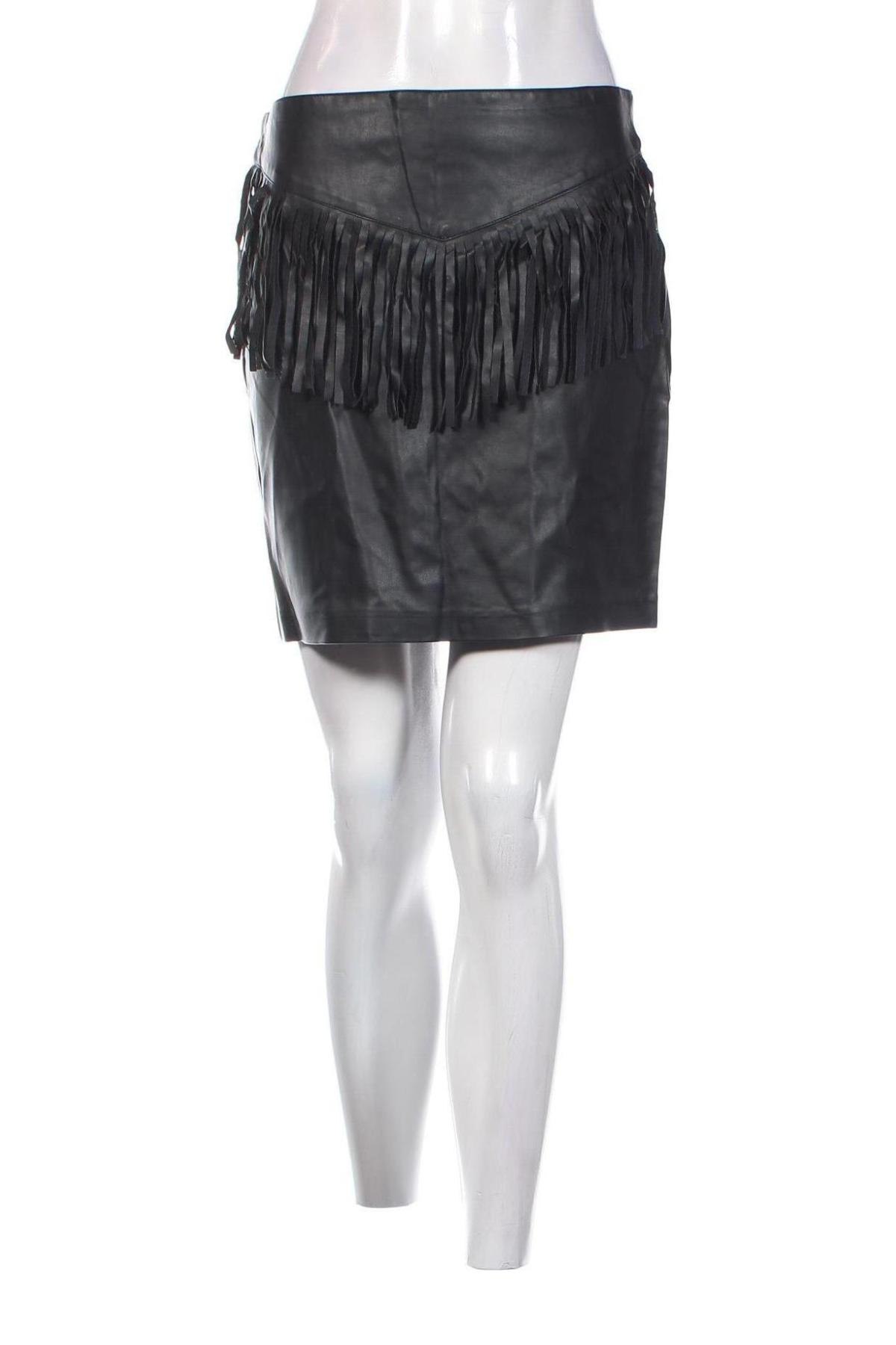 Δερμάτινη φούστα Amisu, Μέγεθος M, Χρώμα Μαύρο, Τιμή 4,68 €