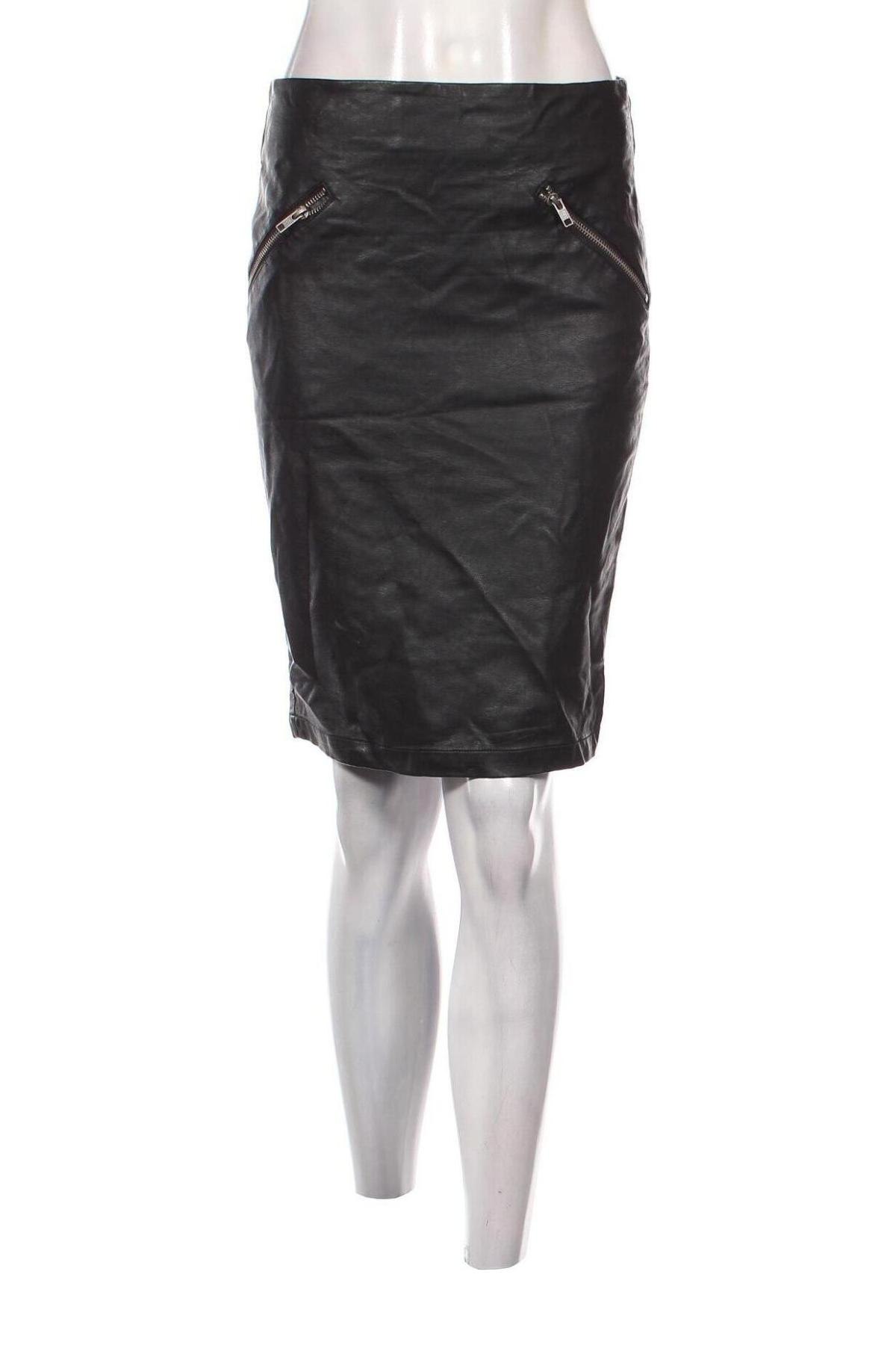 Δερμάτινη φούστα Minimum, Μέγεθος S, Χρώμα Μαύρο, Τιμή 18,37 €