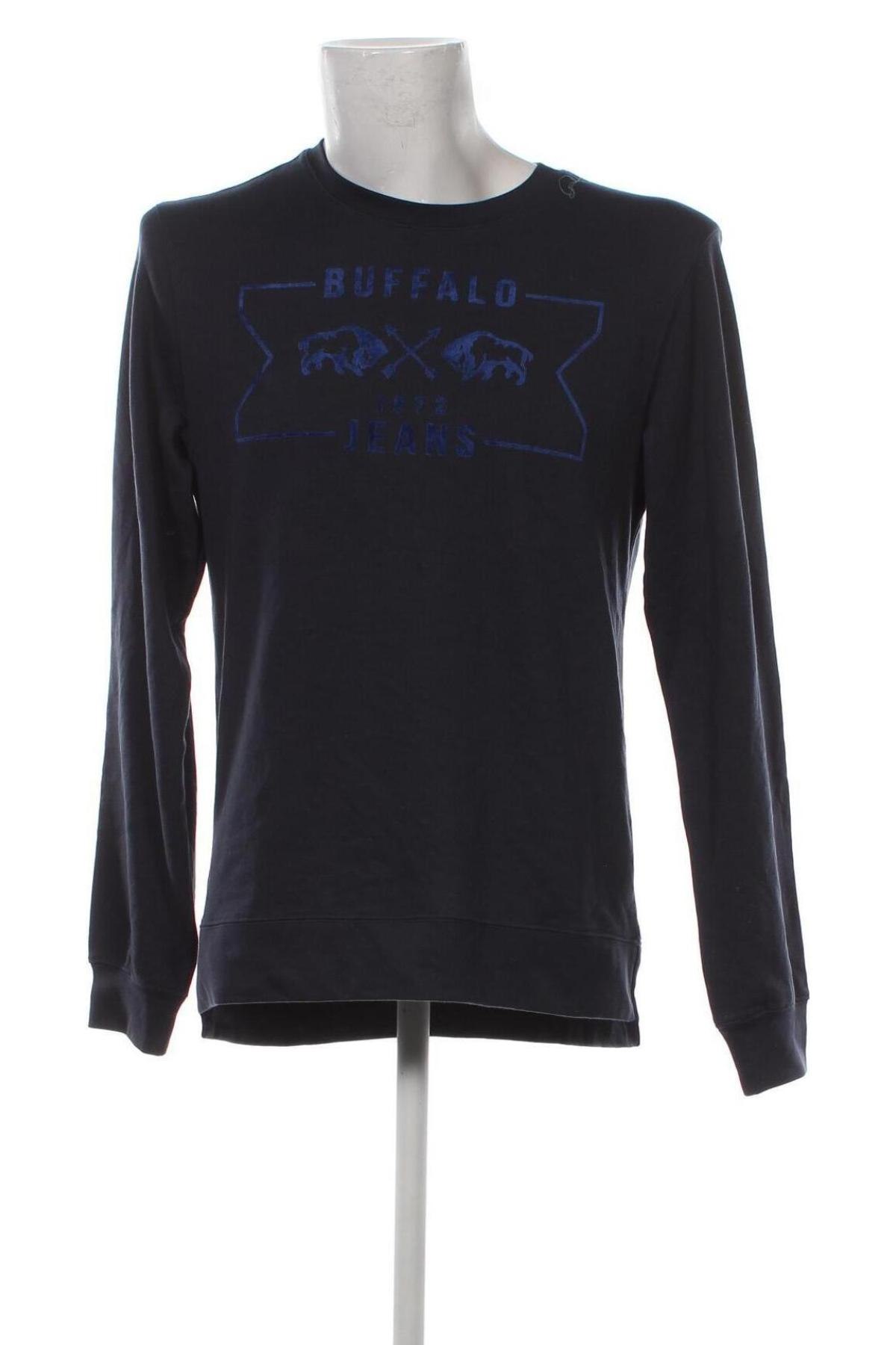 Herren Shirt Buffalo by David Bitton, Größe L, Farbe Blau, Preis 10,15 €