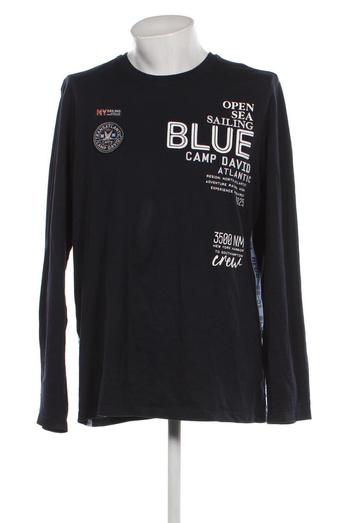 Ανδρική μπλούζα Camp David, Μέγεθος XXL, Χρώμα Μπλέ, Τιμή 50,66 €