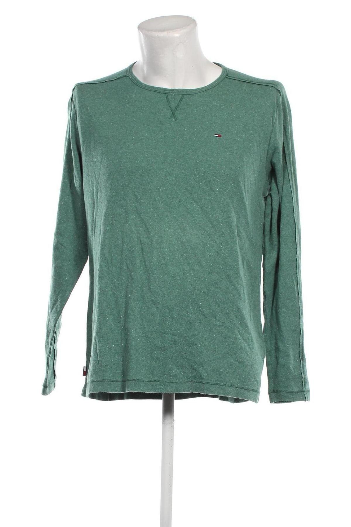 Herren Shirt Hilfiger Denim, Größe L, Farbe Grün, Preis € 43,06
