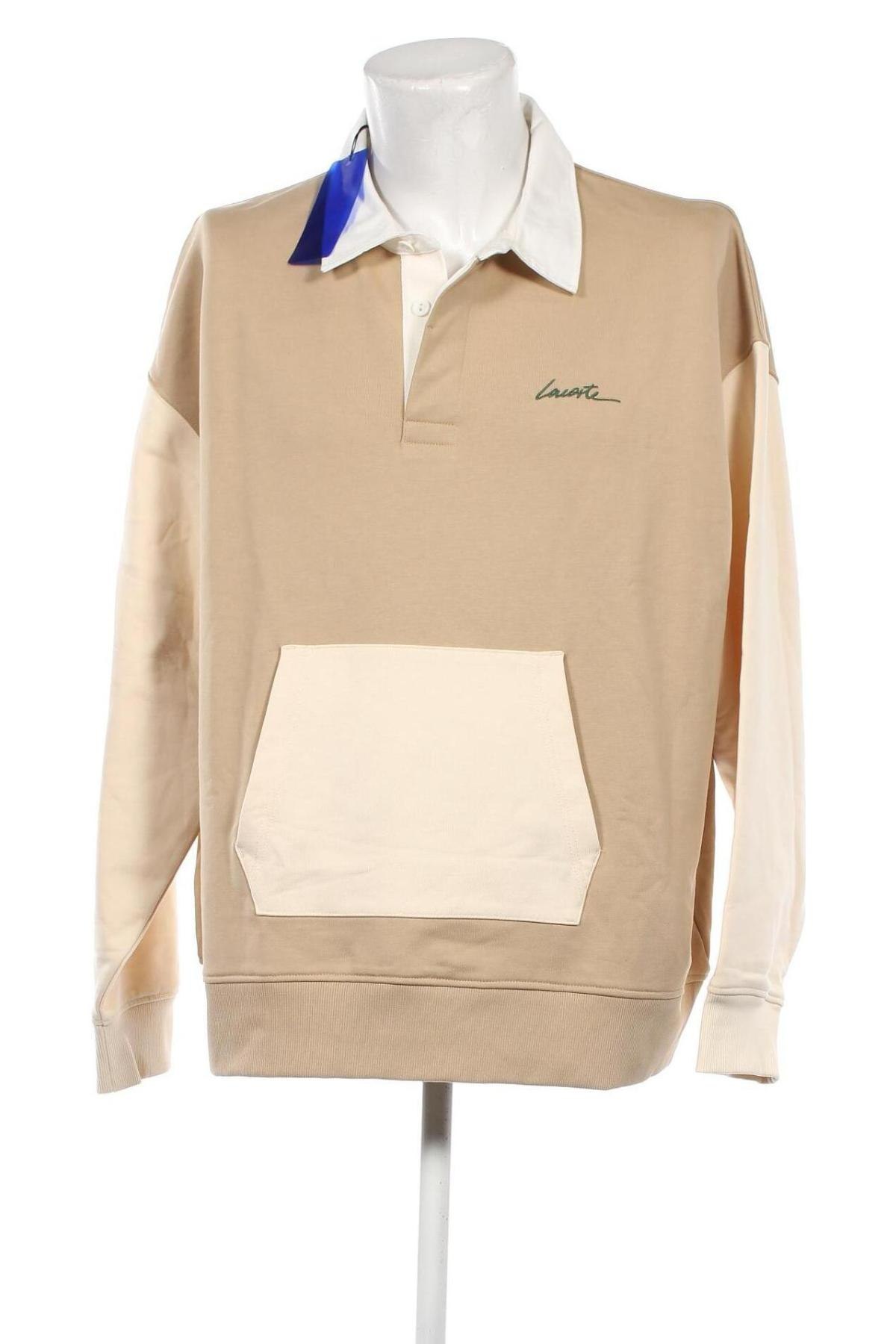 Мъжка блуза Lacoste, Размер XXL, Цвят Бежов, Цена 141,62 лв.