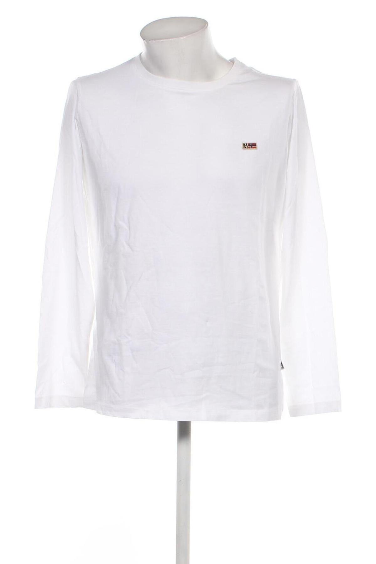 Мъжка блуза Napapijri, Размер XXL, Цвят Бял, Цена 137,24 лв.