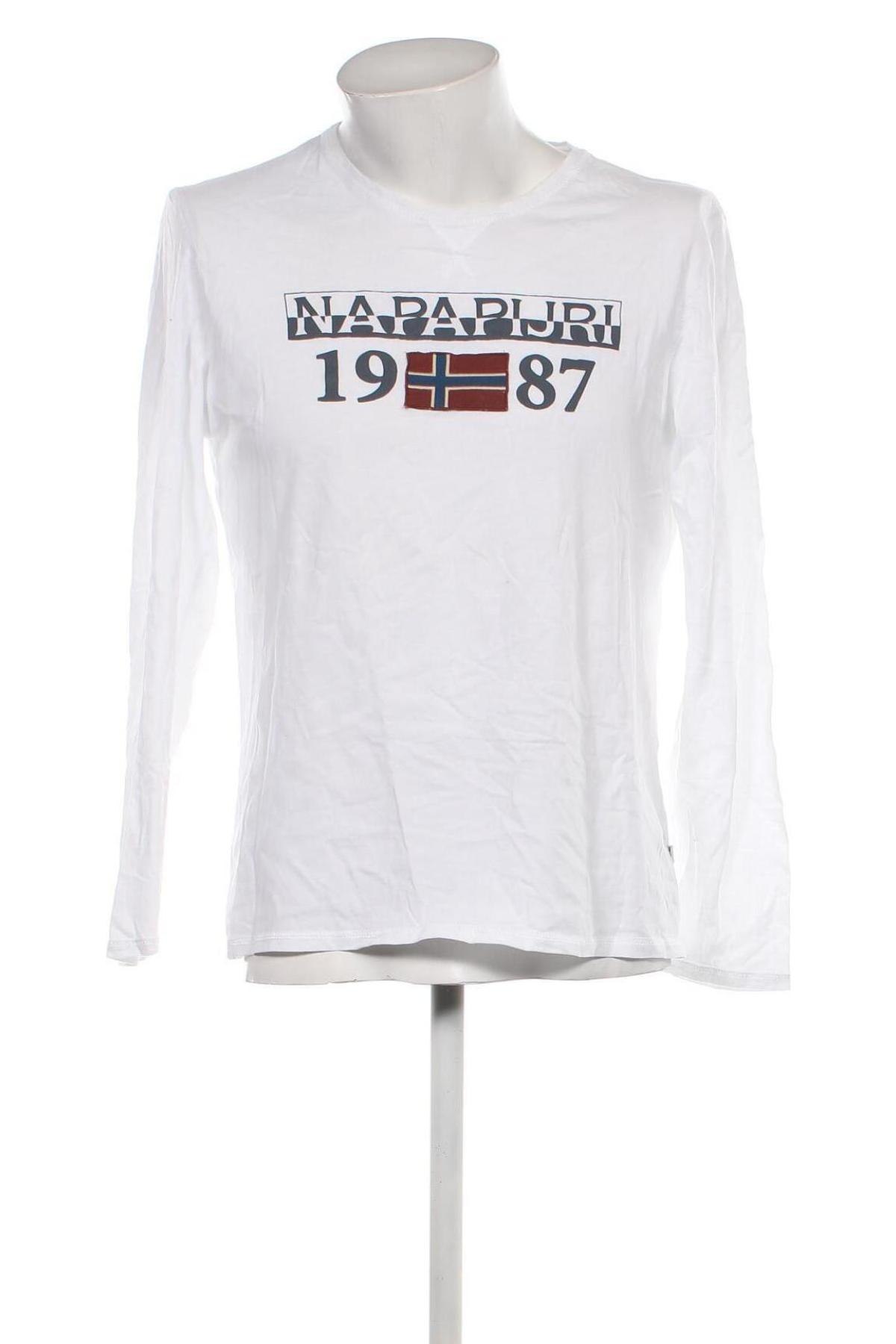 Ανδρική μπλούζα Napapijri, Μέγεθος M, Χρώμα Λευκό, Τιμή 40,80 €