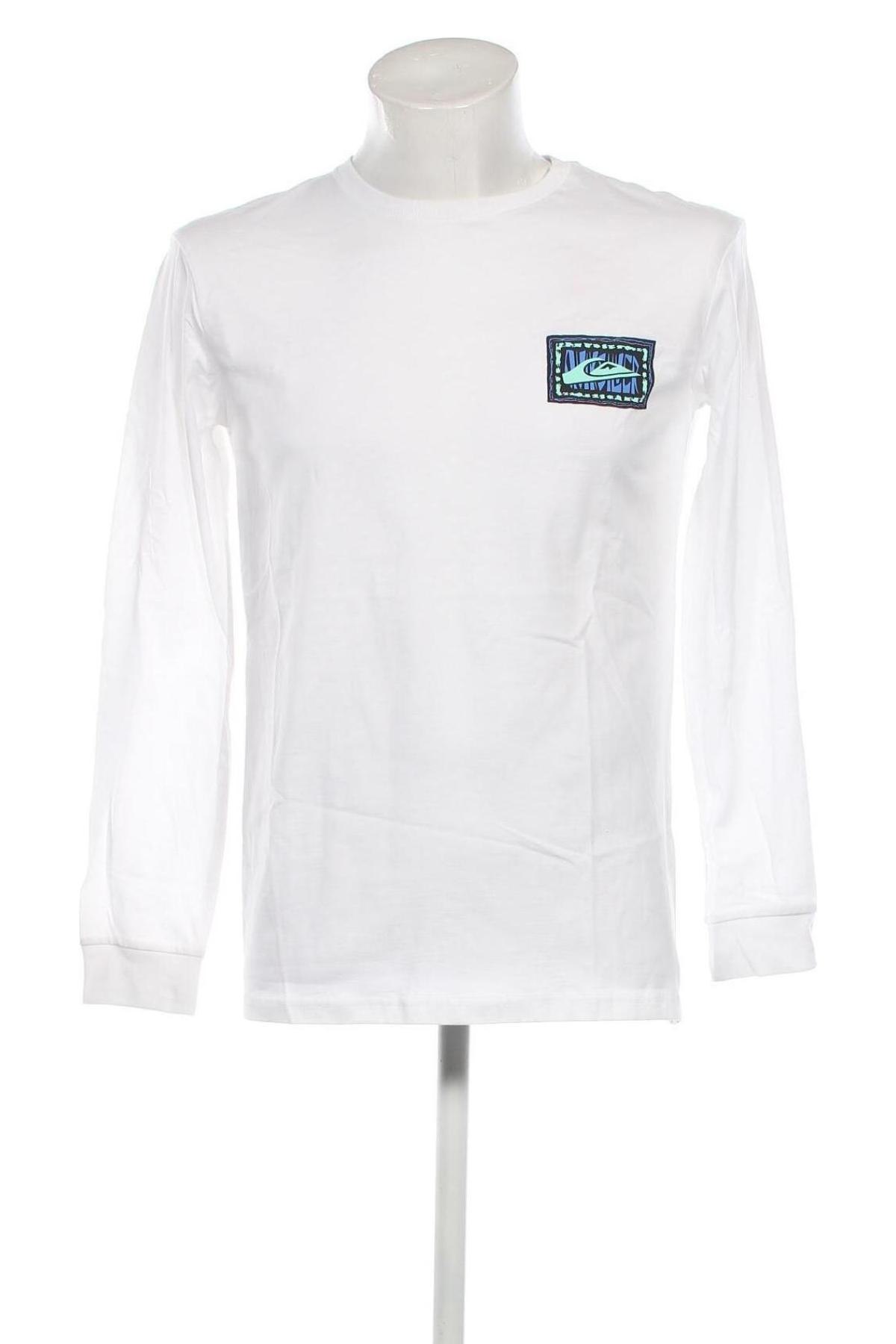 Herren Shirt Quiksilver, Größe S, Farbe Weiß, Preis 14,38 €
