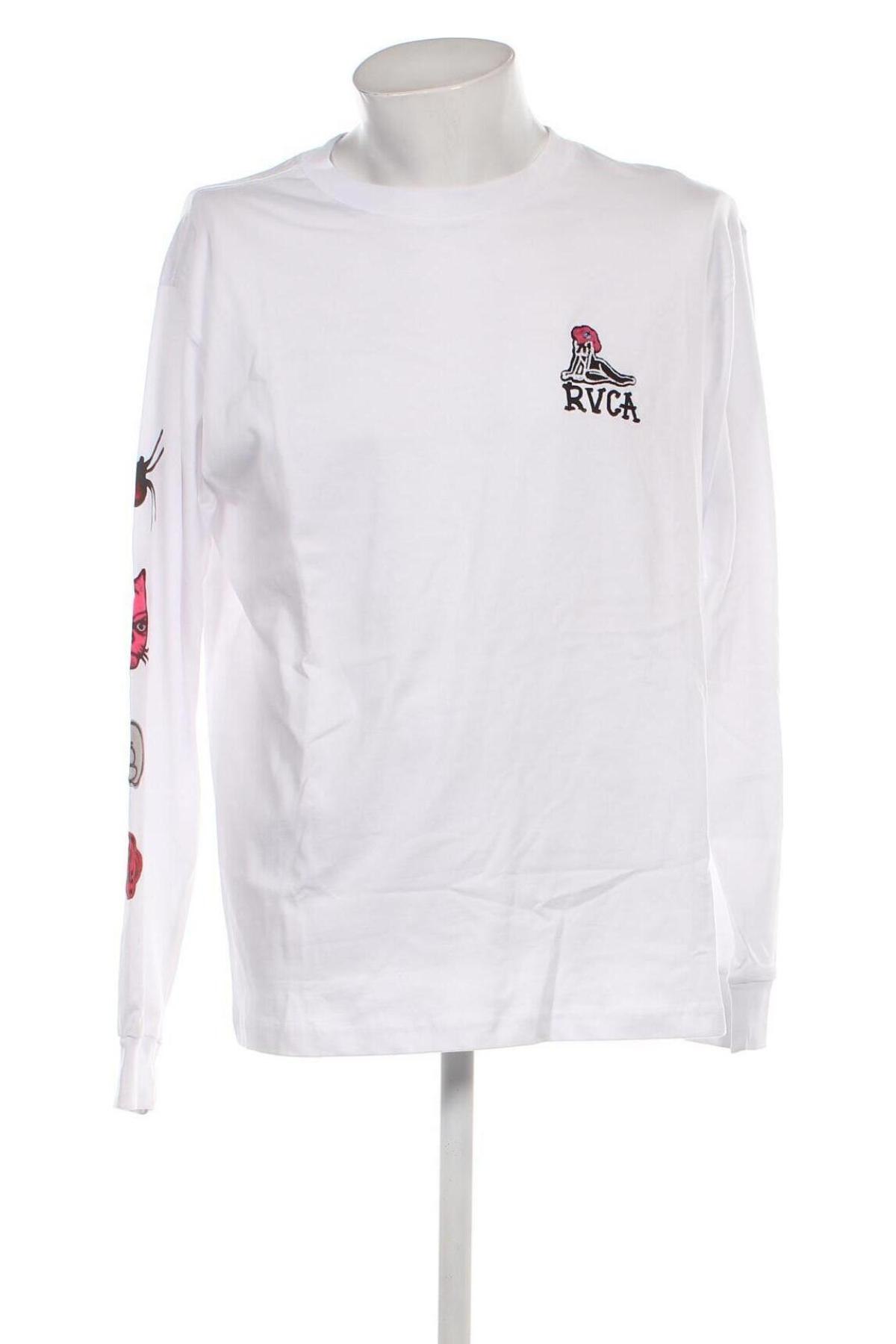 Мъжка блуза RVCA, Размер L, Цвят Бял, Цена 22,94 лв.