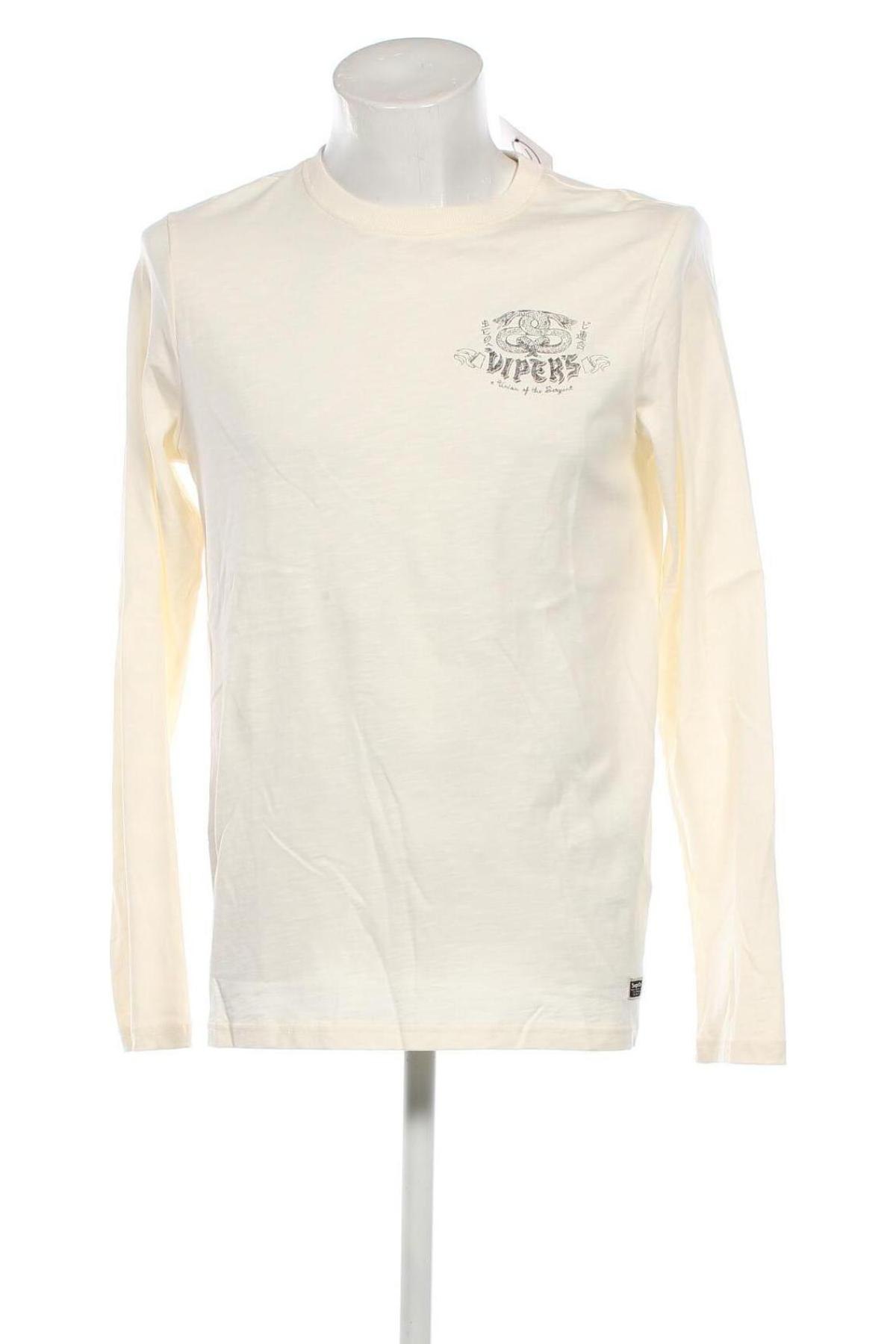 Herren Shirt Superdry, Größe M, Farbe Ecru, Preis € 32,83