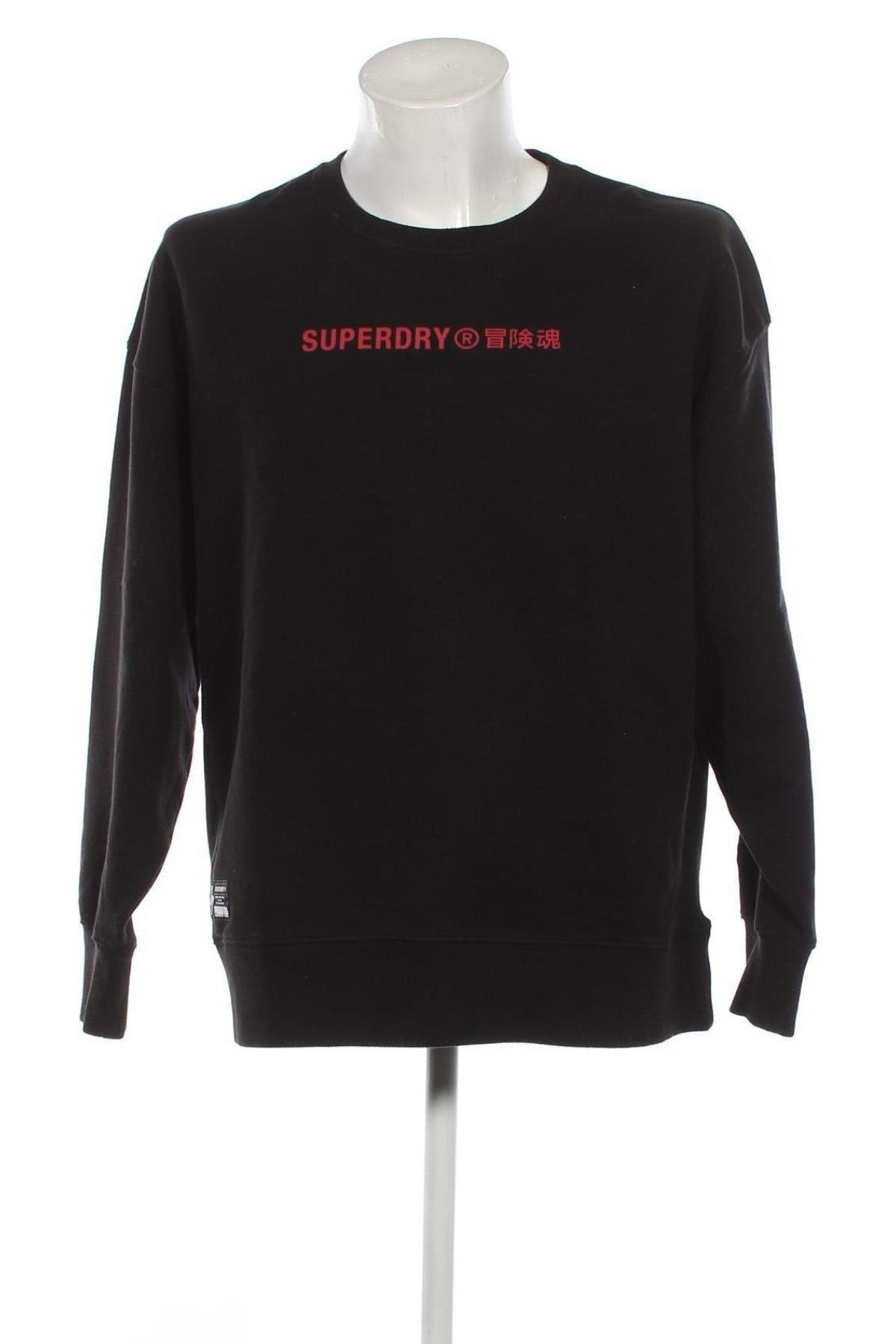 Ανδρική μπλούζα Superdry, Μέγεθος M, Χρώμα Μαύρο, Τιμή 33,92 €