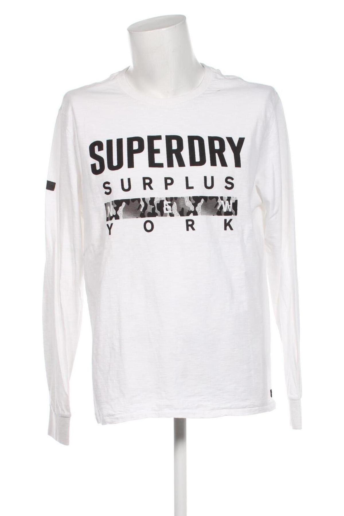 Ανδρική μπλούζα Superdry, Μέγεθος 3XL, Χρώμα Λευκό, Τιμή 35,00 €