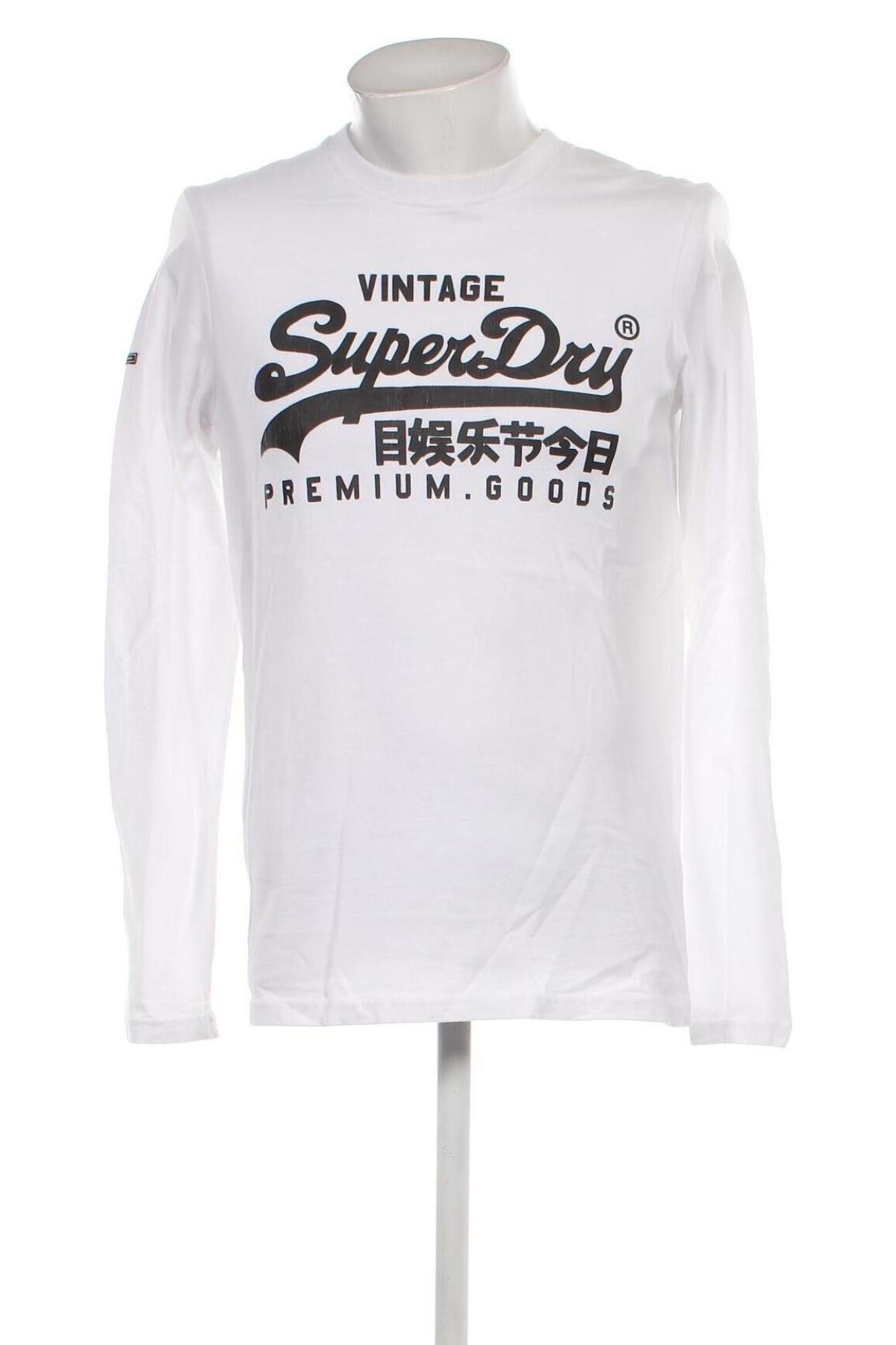 Мъжка блуза Superdry, Размер S, Цвят Бял, Цена 21,00 лв.