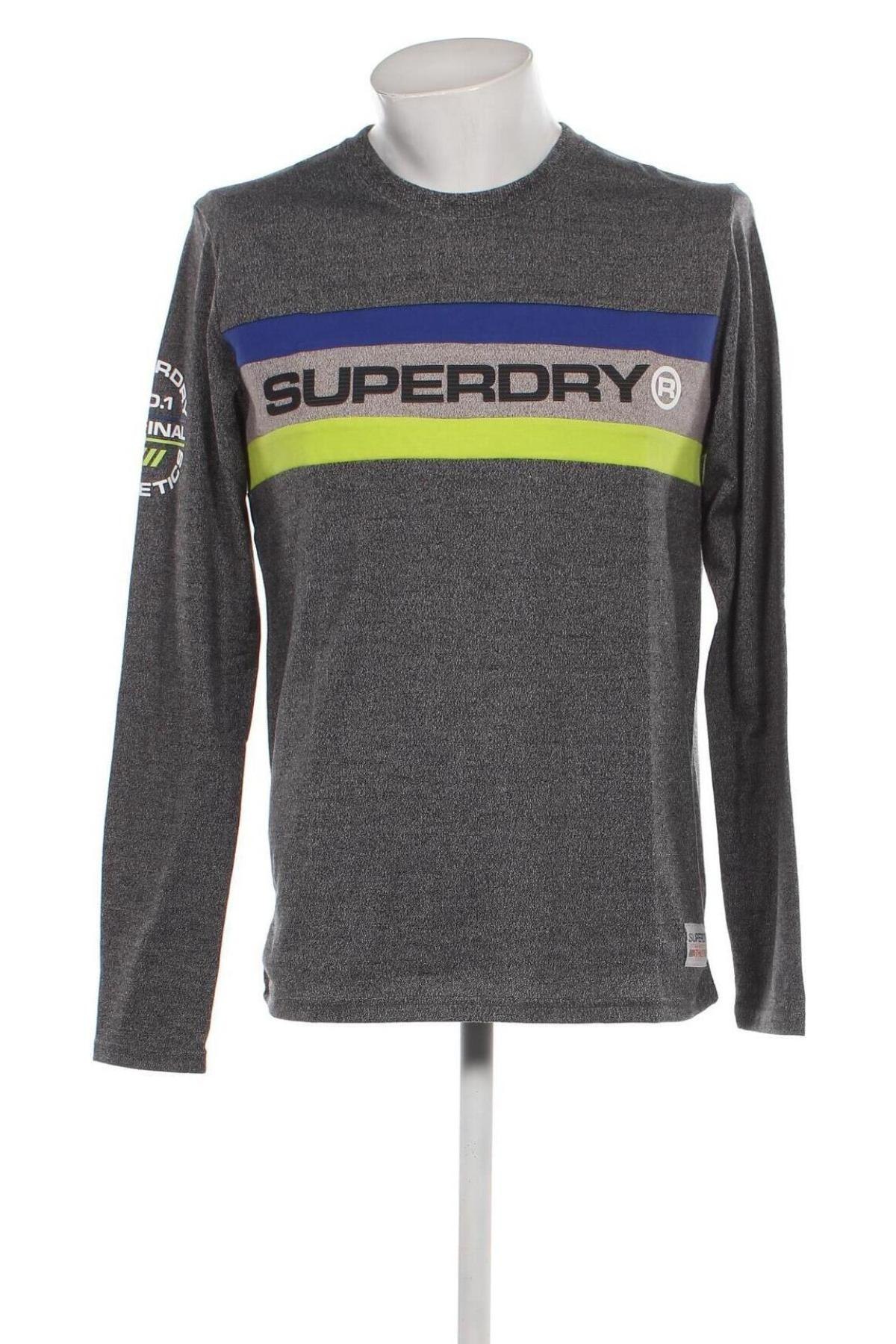 Ανδρική μπλούζα Superdry, Μέγεθος XL, Χρώμα Γκρί, Τιμή 35,00 €