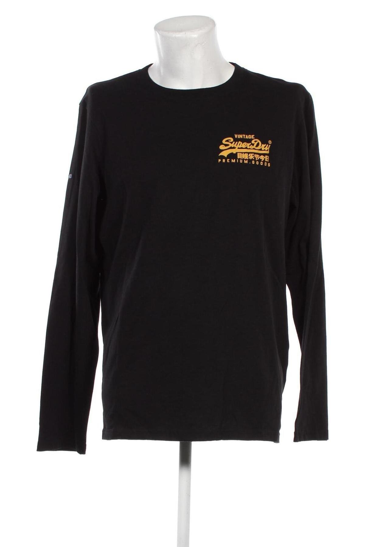 Ανδρική μπλούζα Superdry, Μέγεθος XXL, Χρώμα Μαύρο, Τιμή 33,92 €