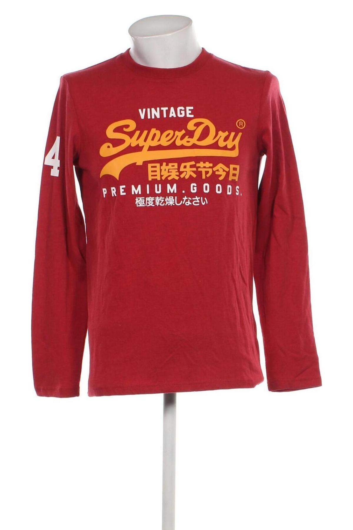 Ανδρική μπλούζα Superdry, Μέγεθος S, Χρώμα Κόκκινο, Τιμή 33,92 €