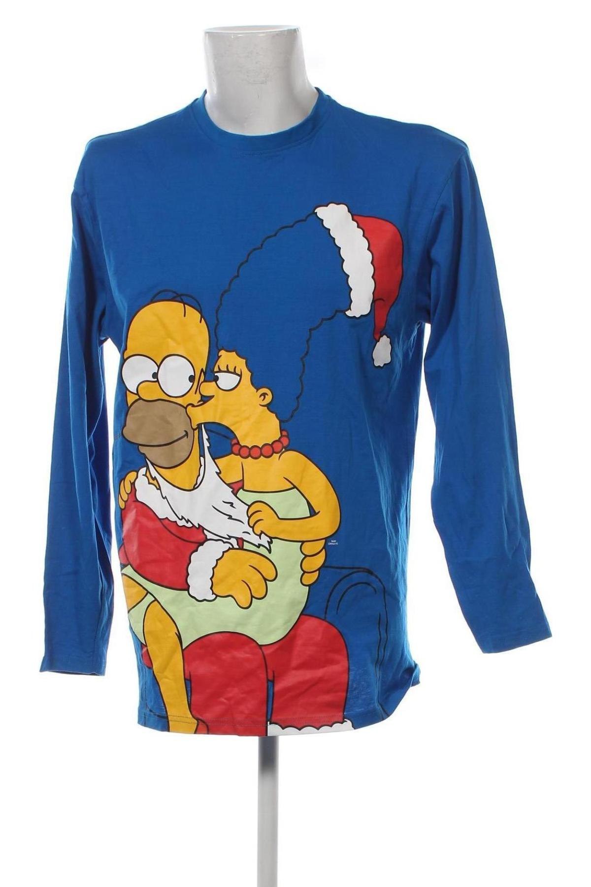 Ανδρική μπλούζα The Simpsons, Μέγεθος L, Χρώμα Μπλέ, Τιμή 11,75 €