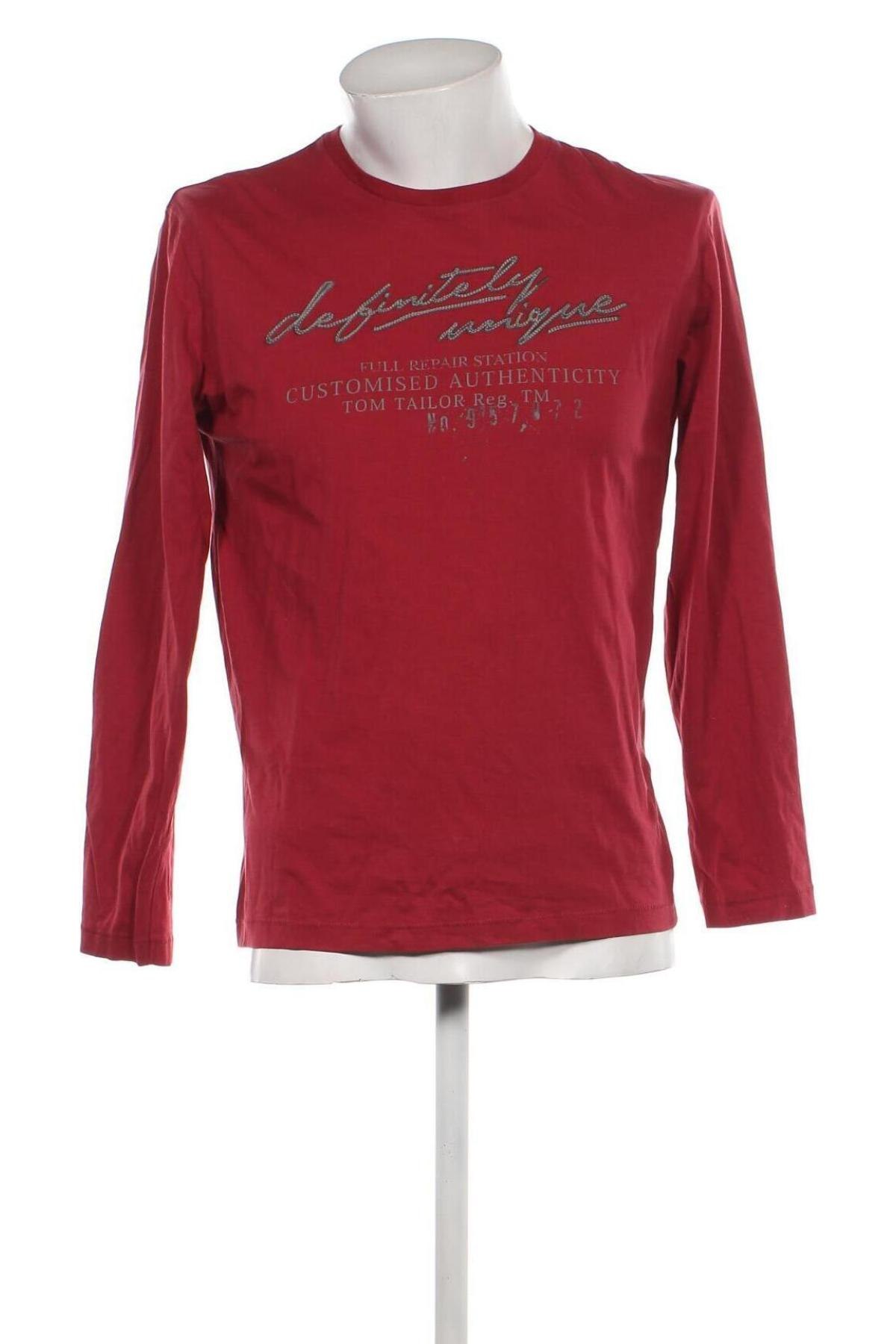 Ανδρική μπλούζα Tom Tailor, Μέγεθος M, Χρώμα Κόκκινο, Τιμή 10,02 €