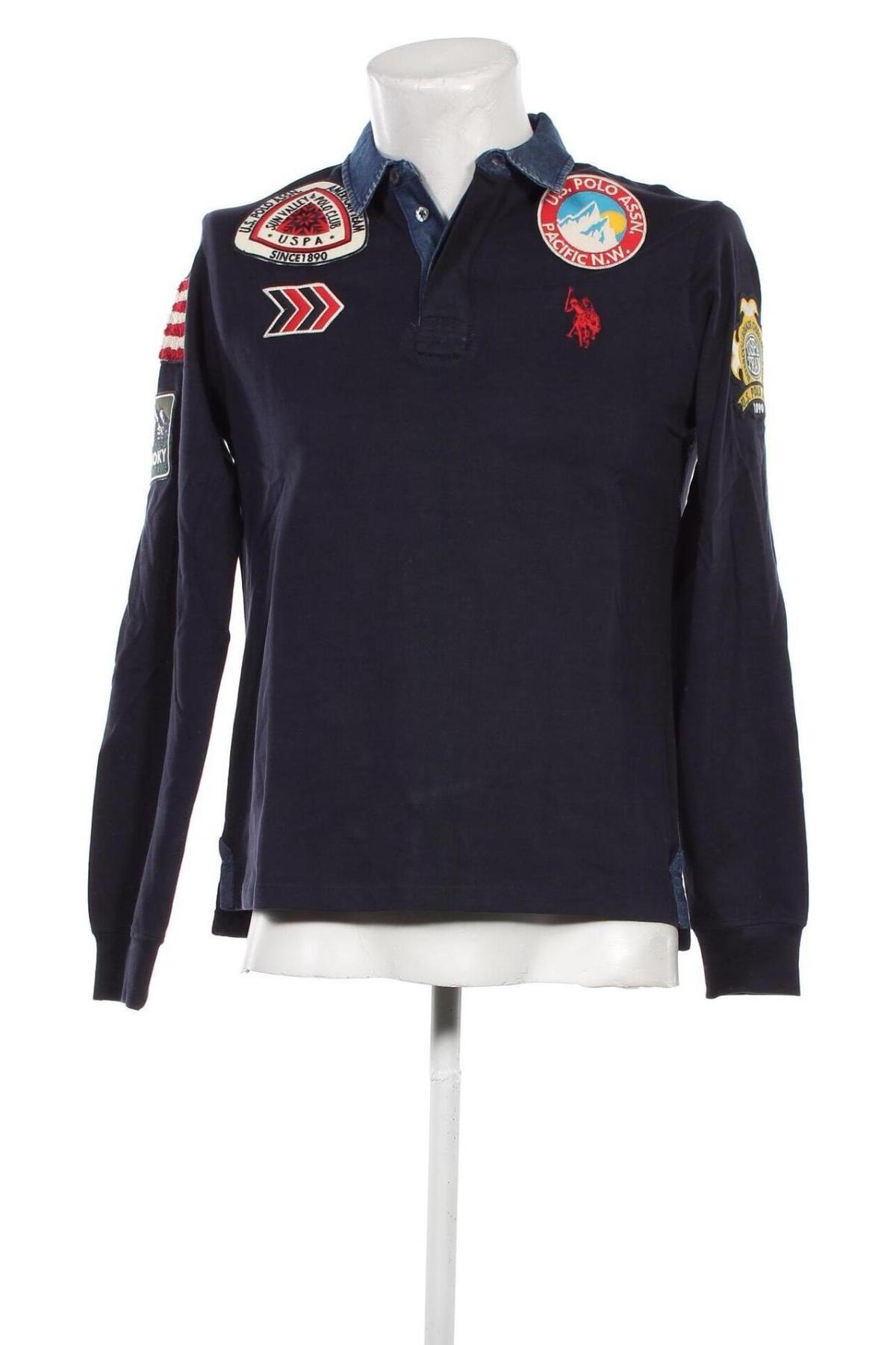 Ανδρική μπλούζα U.S. Polo Assn., Μέγεθος M, Χρώμα Μπλέ, Τιμή 47,32 €