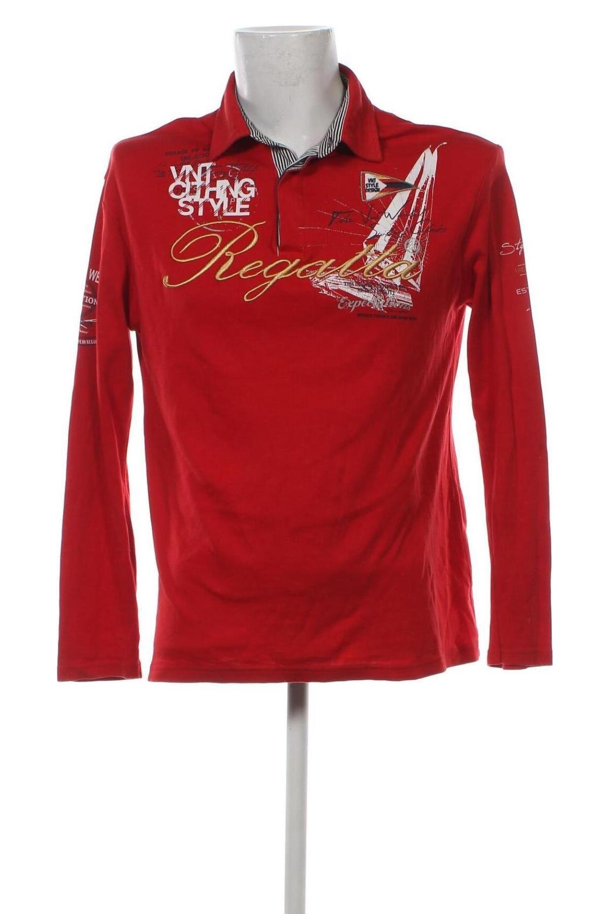 Ανδρική μπλούζα Violento, Μέγεθος XXL, Χρώμα Κόκκινο, Τιμή 16,08 €