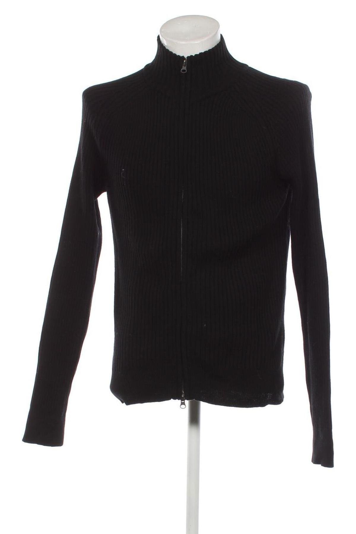 Jachetă tricotată de bărbați Sfera, Mărime M, Culoare Negru, Preț 50,56 Lei