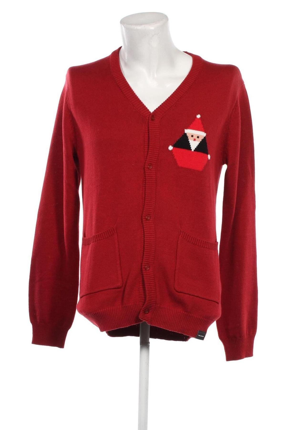 Jachetă tricotată de bărbați Volcom, Mărime M, Culoare Roșu, Preț 248,69 Lei