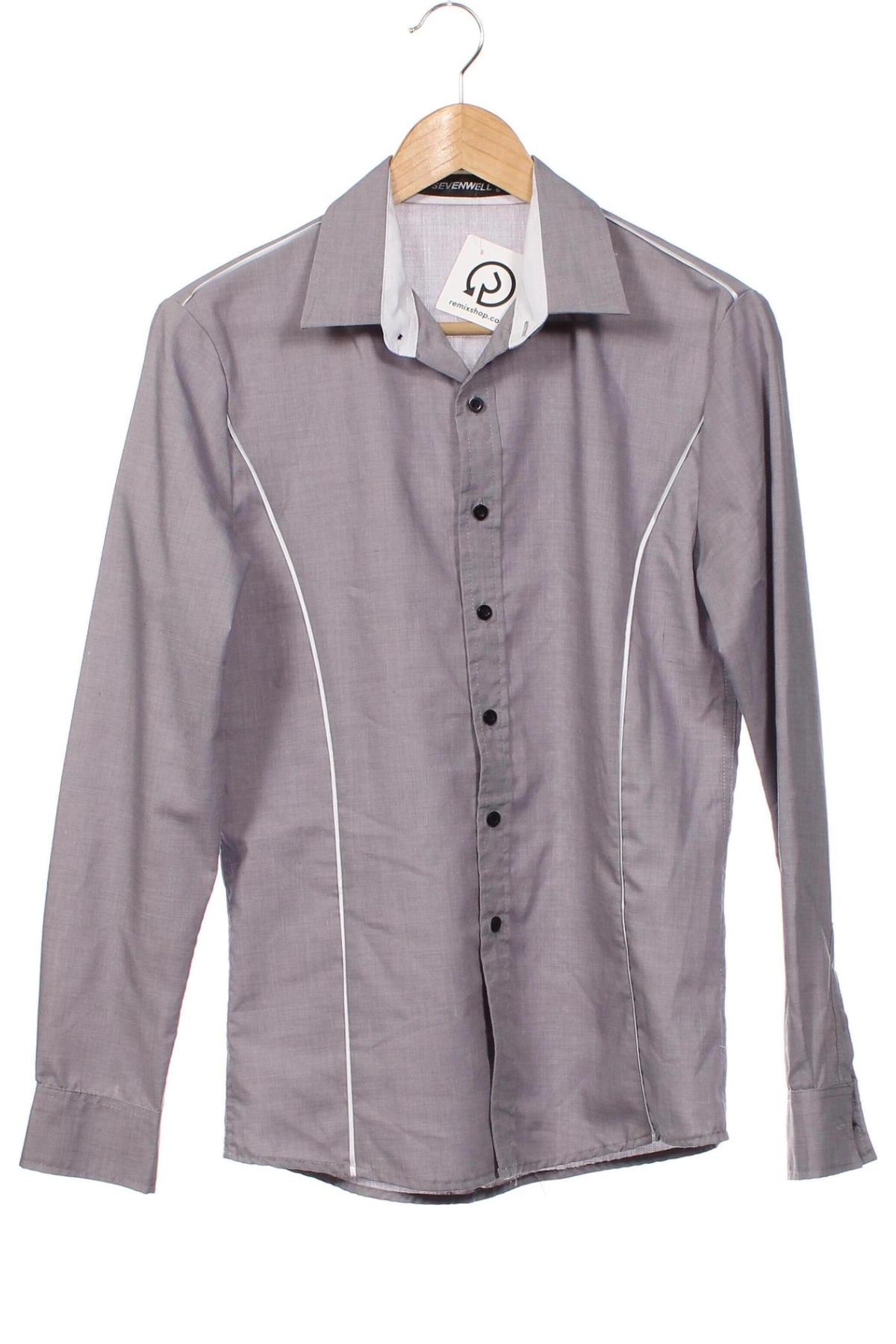 Herrenhemd, Größe S, Farbe Grau, Preis 6,05 €