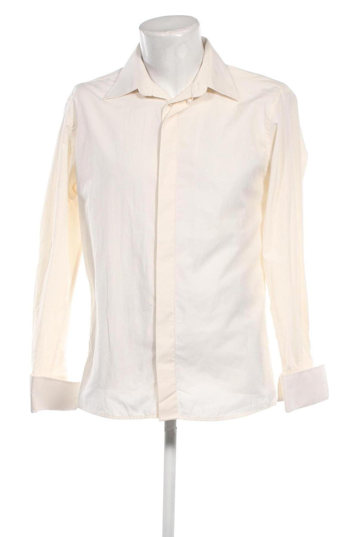 Ανδρικό πουκάμισο, Μέγεθος L, Χρώμα Εκρού, Τιμή 7,56 €