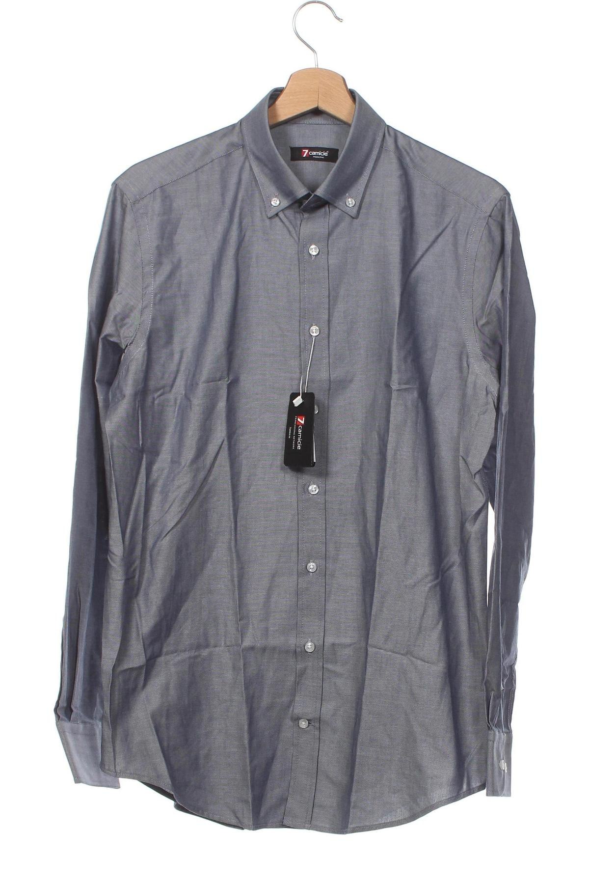 Herrenhemd 7 Camicie, Größe M, Farbe Grau, Preis 34,52 €