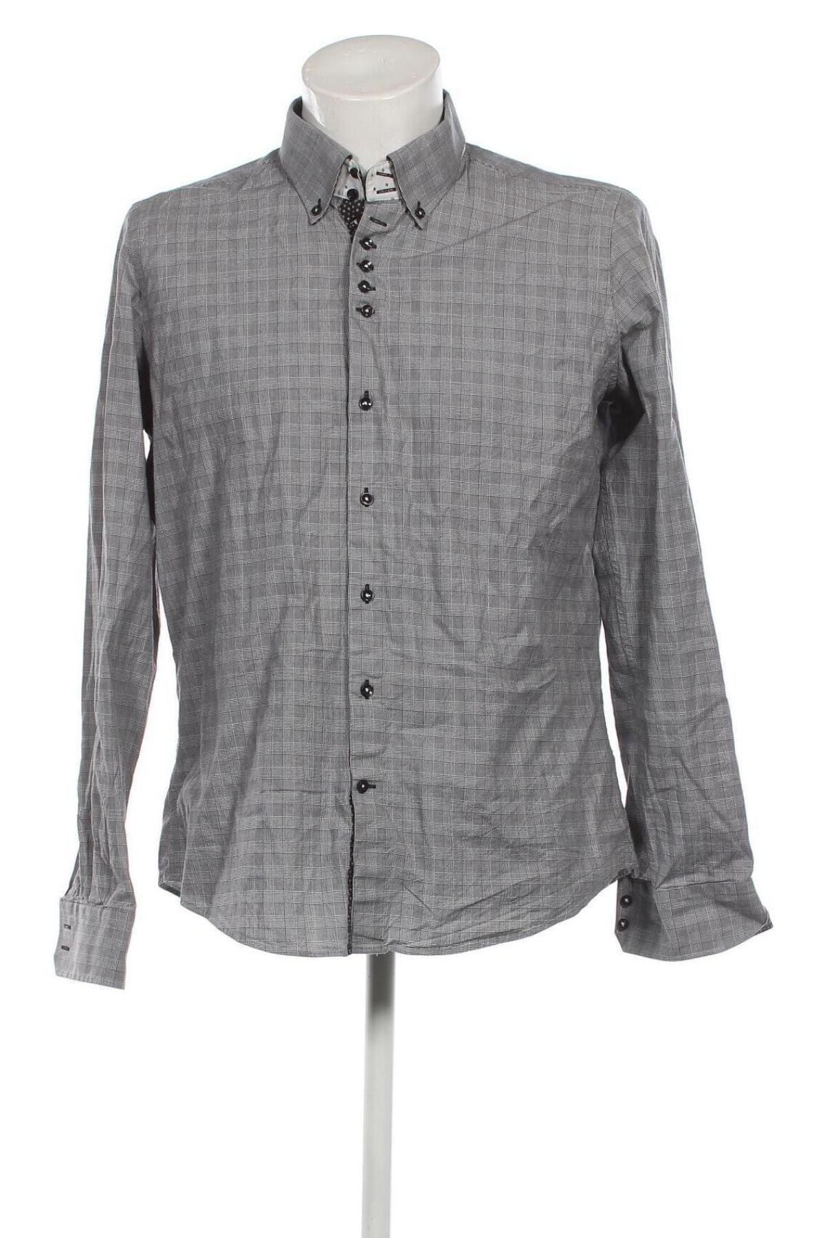 Ανδρικό πουκάμισο 7 Camicie, Μέγεθος XL, Χρώμα Γκρί, Τιμή 31,98 €