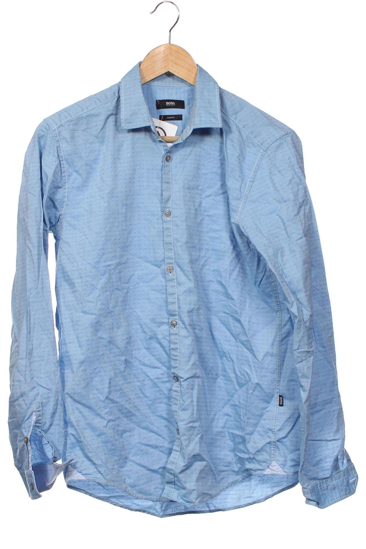 Ανδρικό πουκάμισο BOSS, Μέγεθος S, Χρώμα Μπλέ, Τιμή 65,29 €