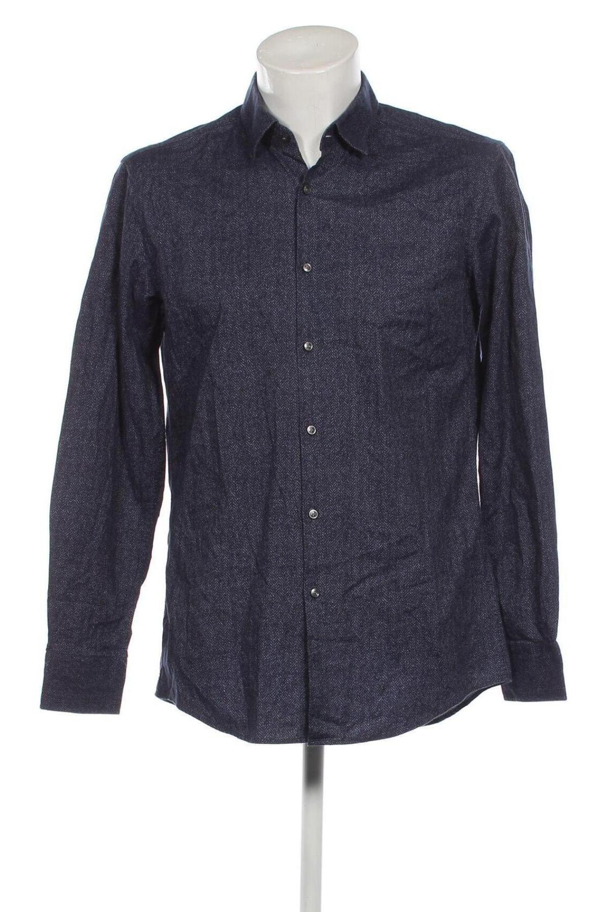 Ανδρικό πουκάμισο BOSS, Μέγεθος L, Χρώμα Μπλέ, Τιμή 67,45 €
