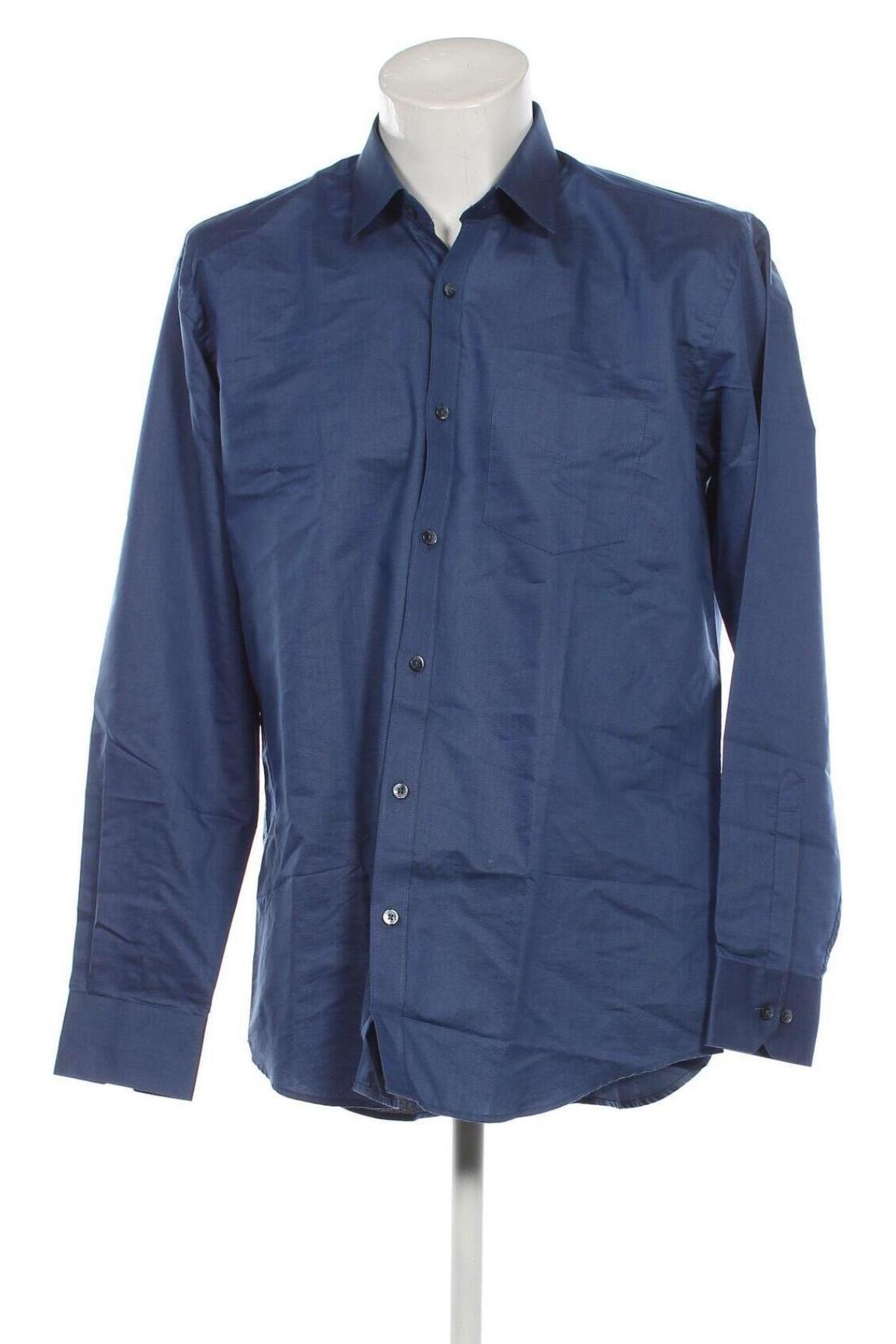 Ανδρικό πουκάμισο Bogart, Μέγεθος XXL, Χρώμα Μπλέ, Τιμή 12,88 €
