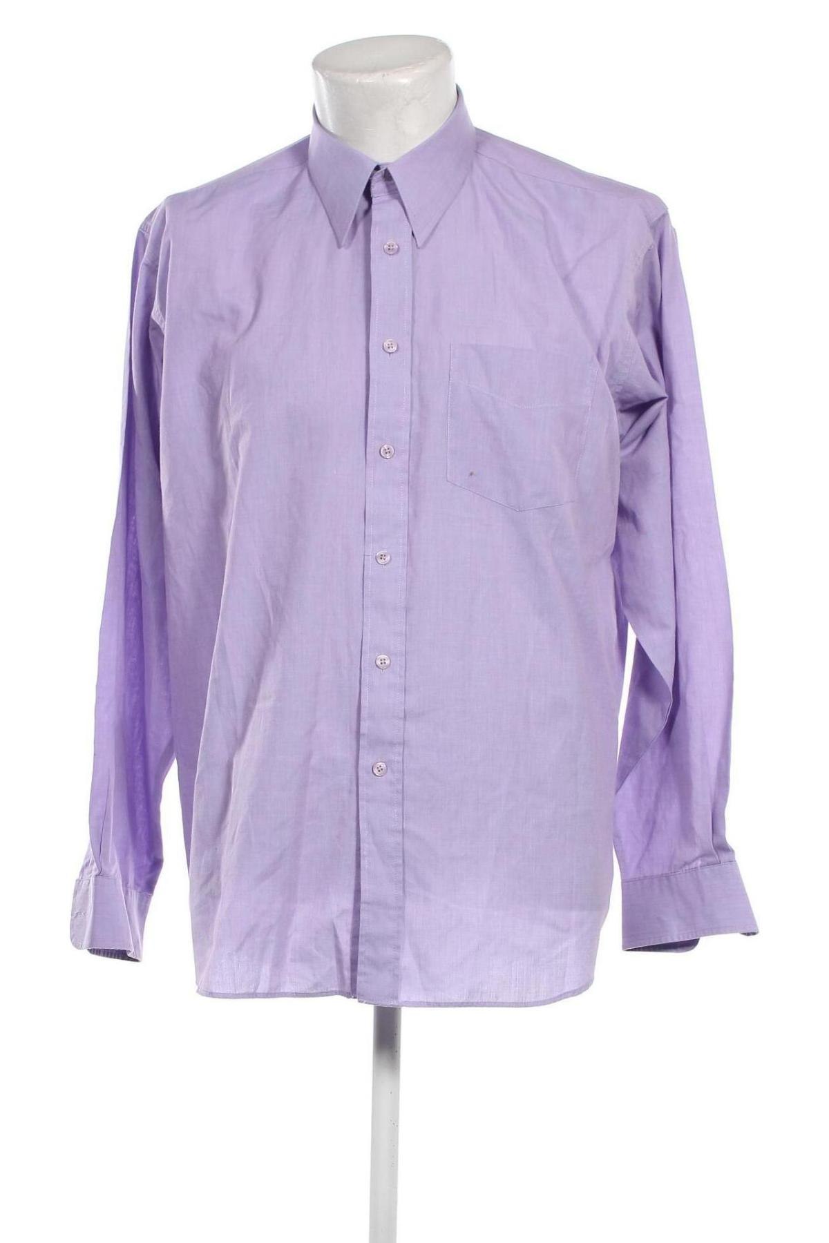 Ανδρικό πουκάμισο Burton of London, Μέγεθος L, Χρώμα Βιολετί, Τιμή 17,36 €