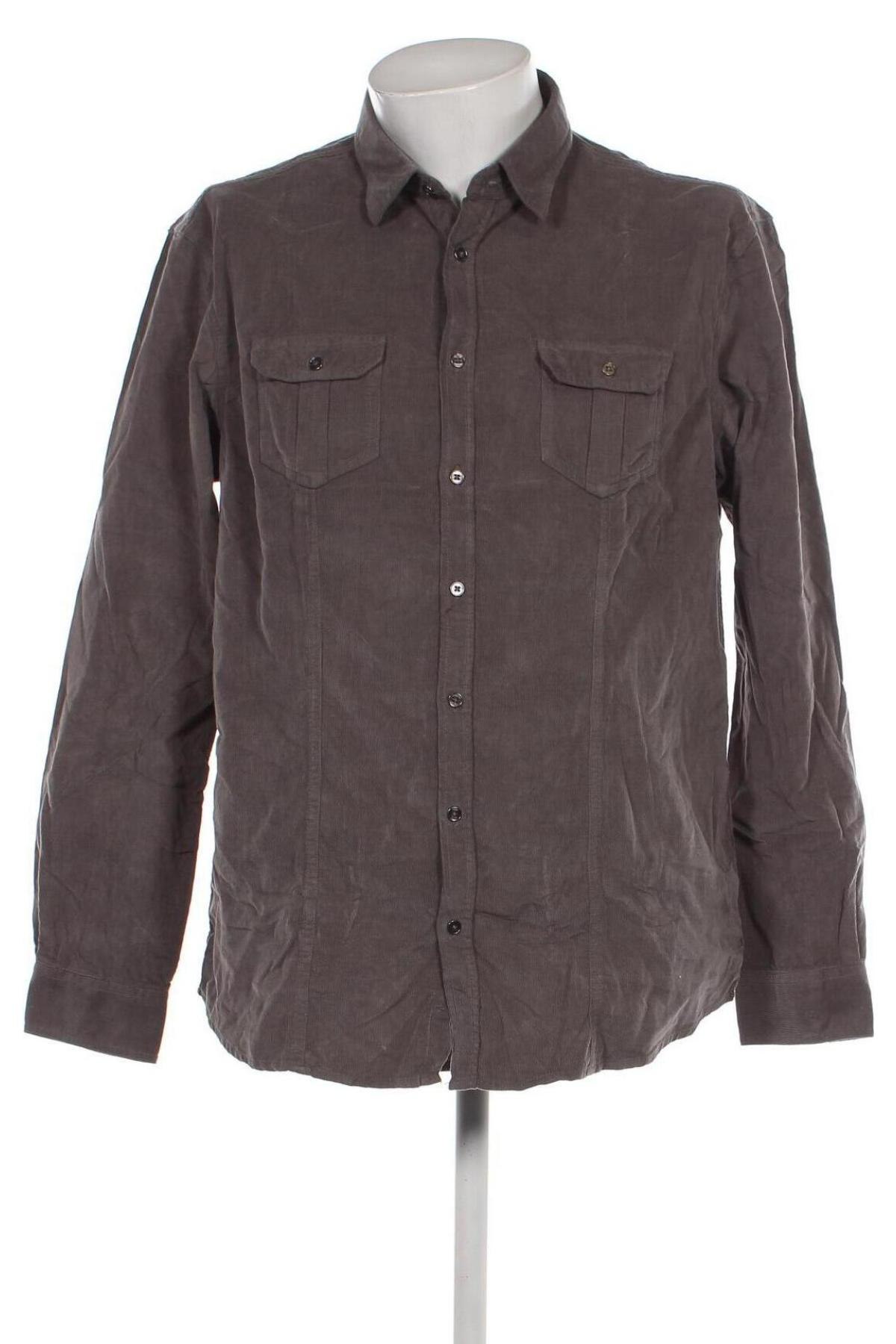 Ανδρικό πουκάμισο Camargue, Μέγεθος XL, Χρώμα Γκρί, Τιμή 28,45 €