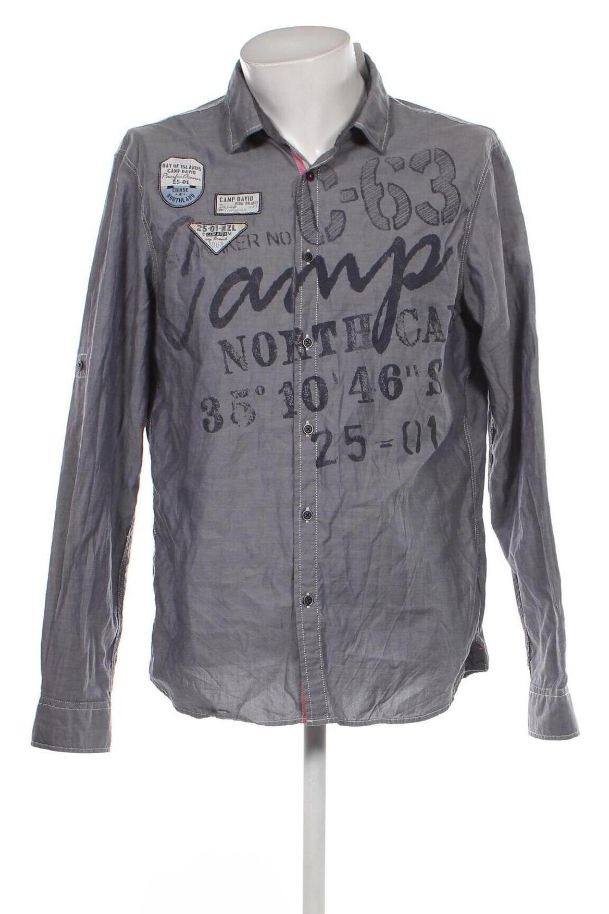 Herrenhemd Camp David, Größe L, Farbe Blau, Preis 31,00 €