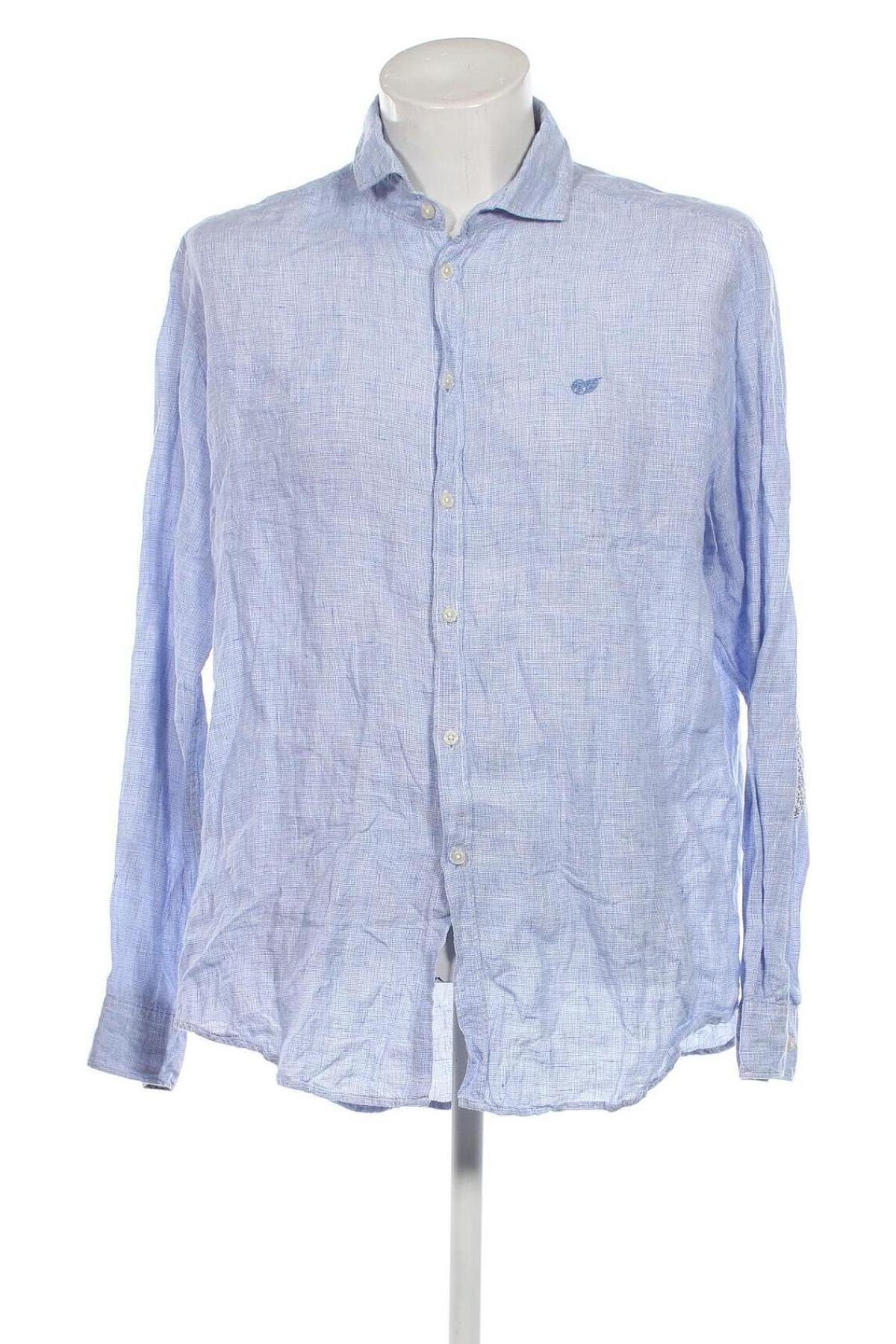 Herrenhemd Carrera Jeans, Größe L, Farbe Blau, Preis 24,58 €