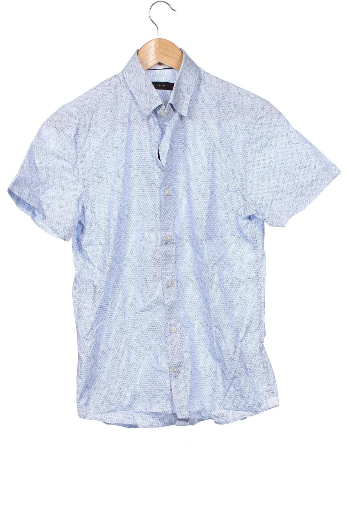 Ανδρικό πουκάμισο Celio, Μέγεθος S, Χρώμα Μπλέ, Τιμή 10,67 €