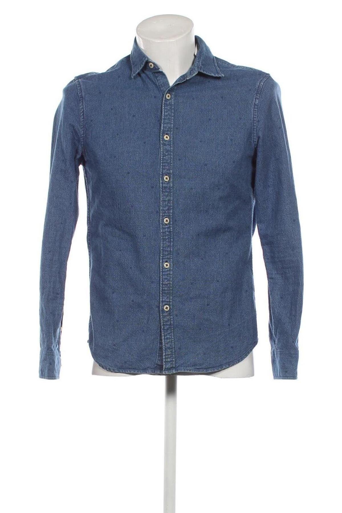 Herrenhemd Denham, Größe S, Farbe Blau, Preis € 16,32