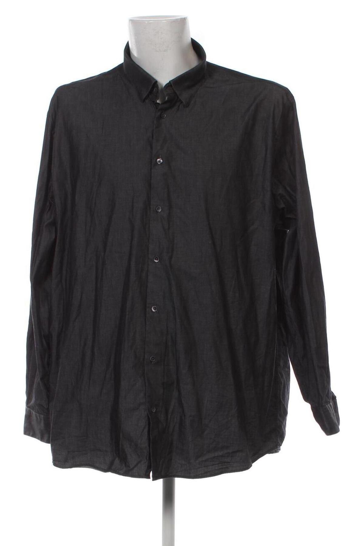 Мъжка риза Dressmann, Размер 3XL, Цвят Сив, Цена 34,00 лв.
