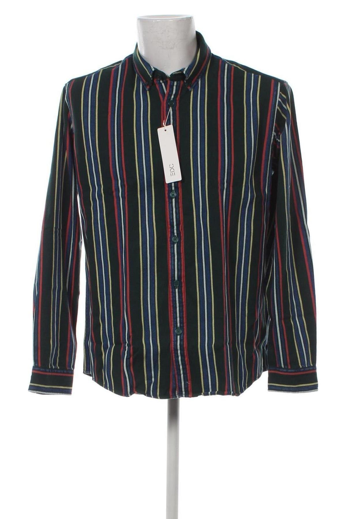 Мъжка риза Edc By Esprit, Размер L, Цвят Многоцветен, Цена 77,00 лв.