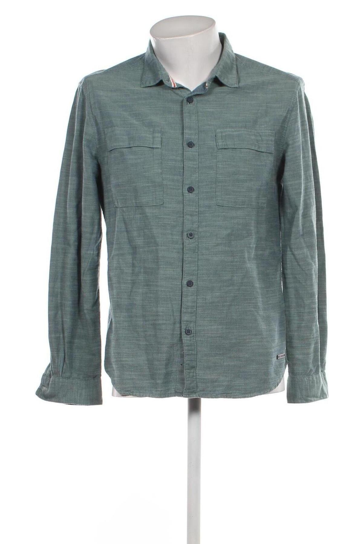 Мъжка риза Edc By Esprit, Размер M, Цвят Зелен, Цена 8,50 лв.