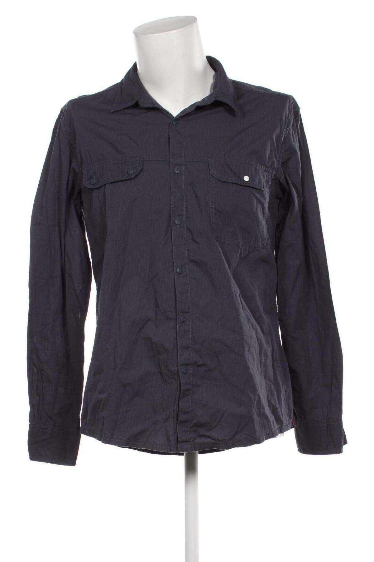 Ανδρικό πουκάμισο Edc By Esprit, Μέγεθος XL, Χρώμα Μπλέ, Τιμή 11,99 €