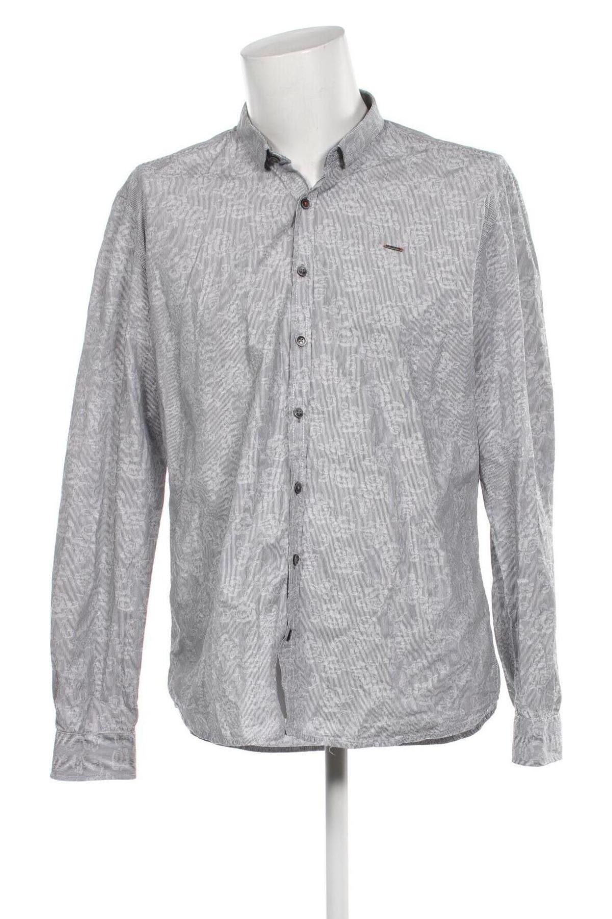 Ανδρικό πουκάμισο Emilio Adani, Μέγεθος XXL, Χρώμα Γκρί, Τιμή 10,73 €