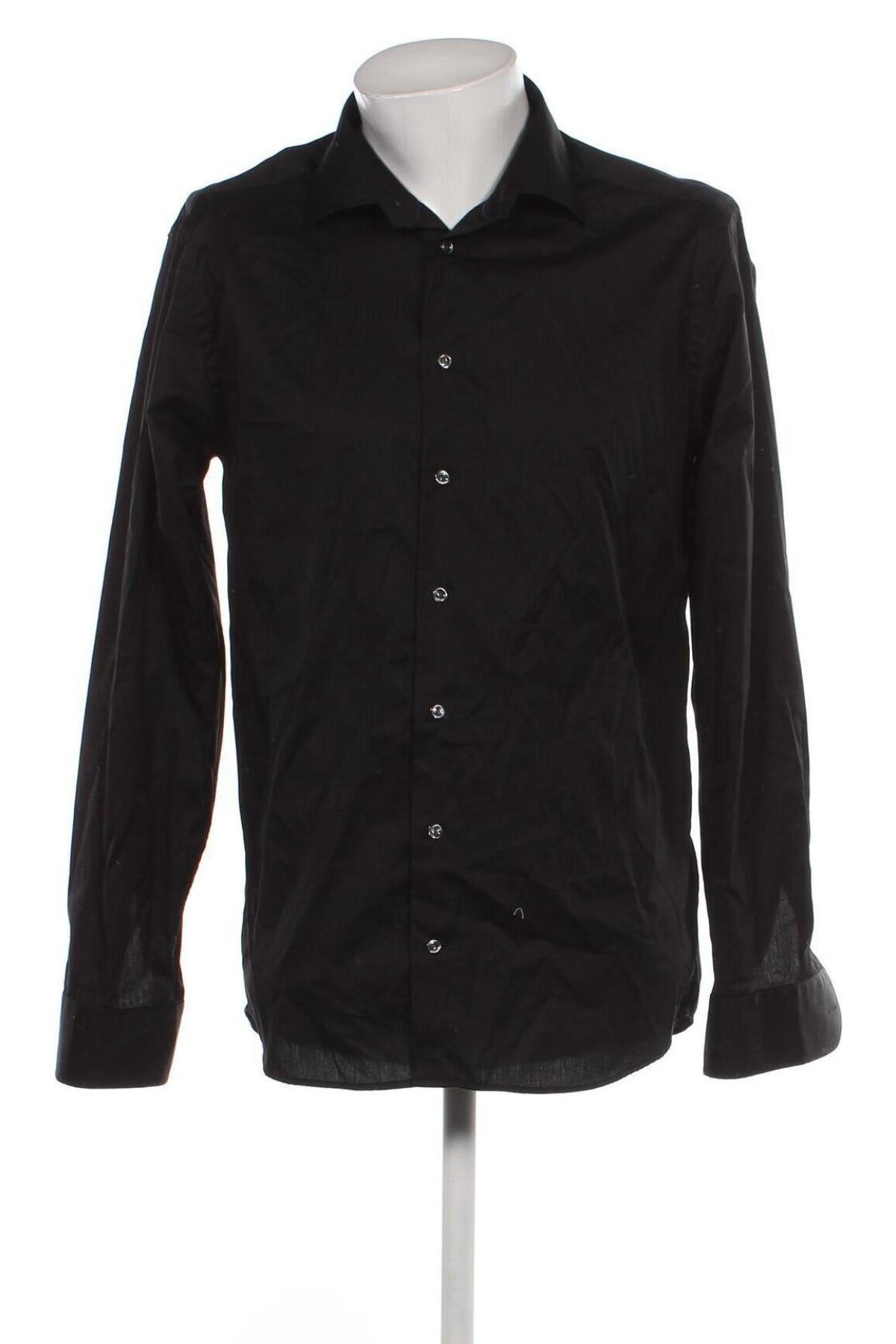 Мъжка риза Eton, Размер XL, Цвят Черен, Цена 68,25 лв.