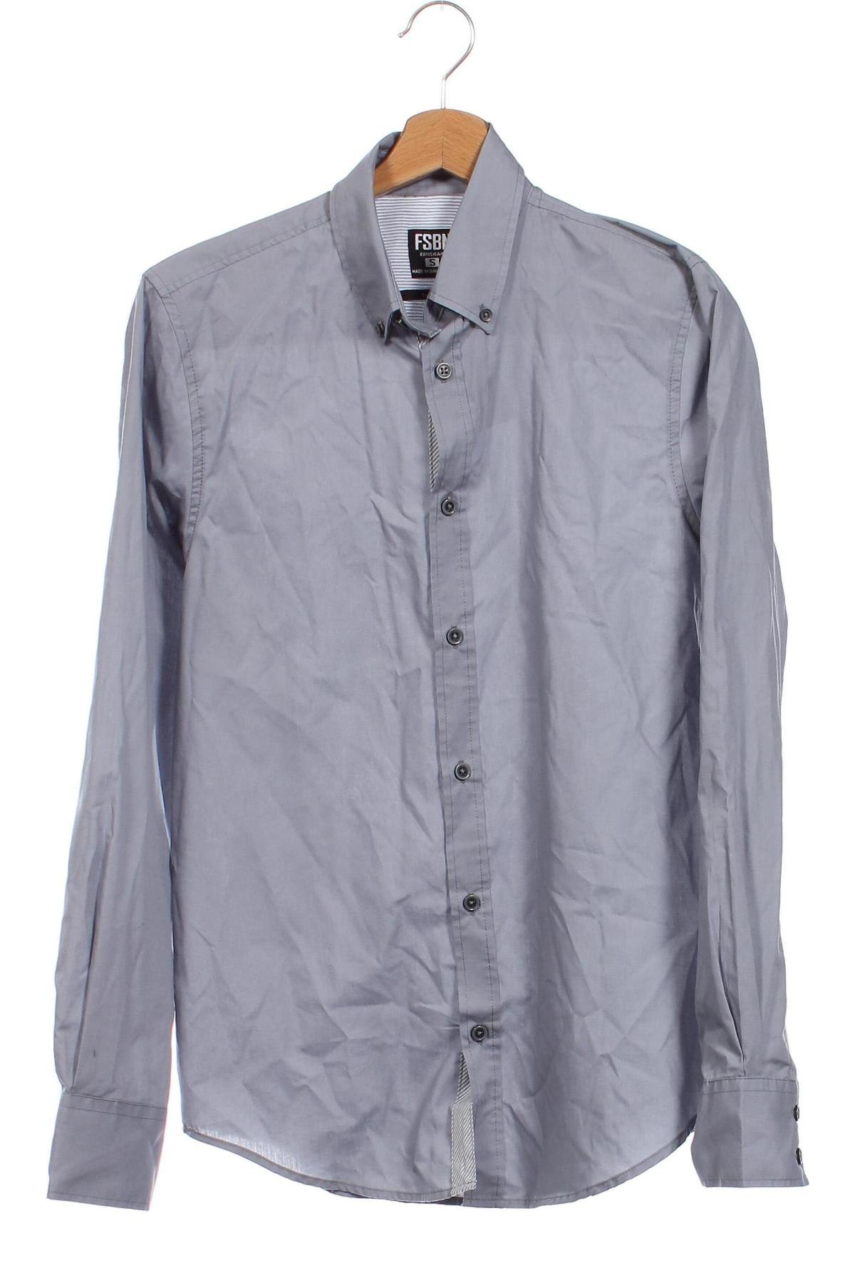 Ανδρικό πουκάμισο FSBN Sister, Μέγεθος S, Χρώμα Γκρί, Τιμή 9,69 €