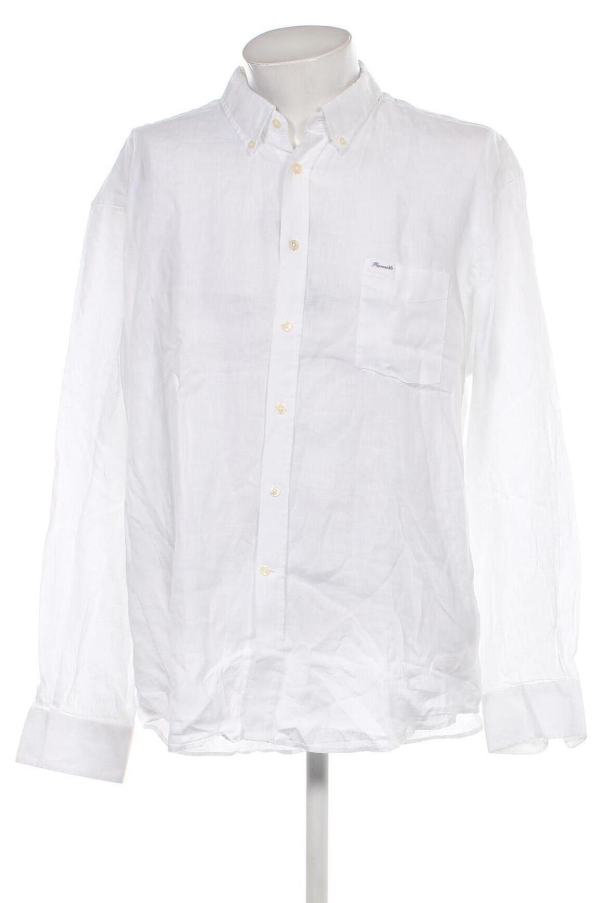 Ανδρικό πουκάμισο Faconnable, Μέγεθος 4XL, Χρώμα Λευκό, Τιμή 66,80 €