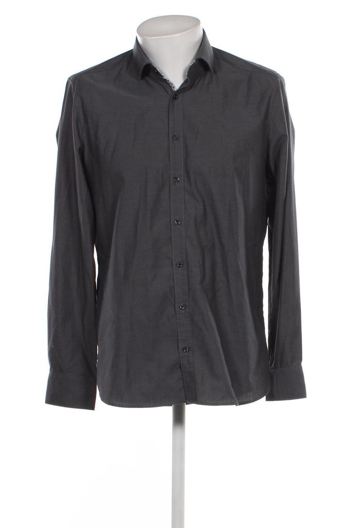 Herrenhemd Finshley&Harding, Größe L, Farbe Grau, Preis 6,96 €